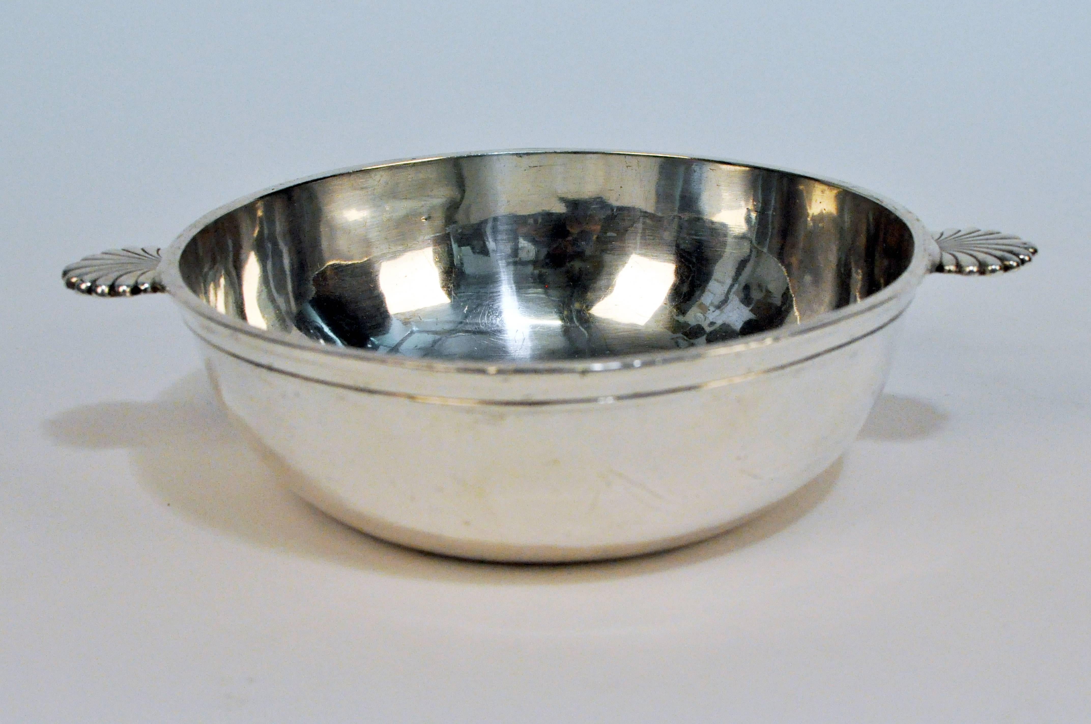 Art Deco Set of Silver Plated Tray and Bowl In Good Condition In Chicago, IL