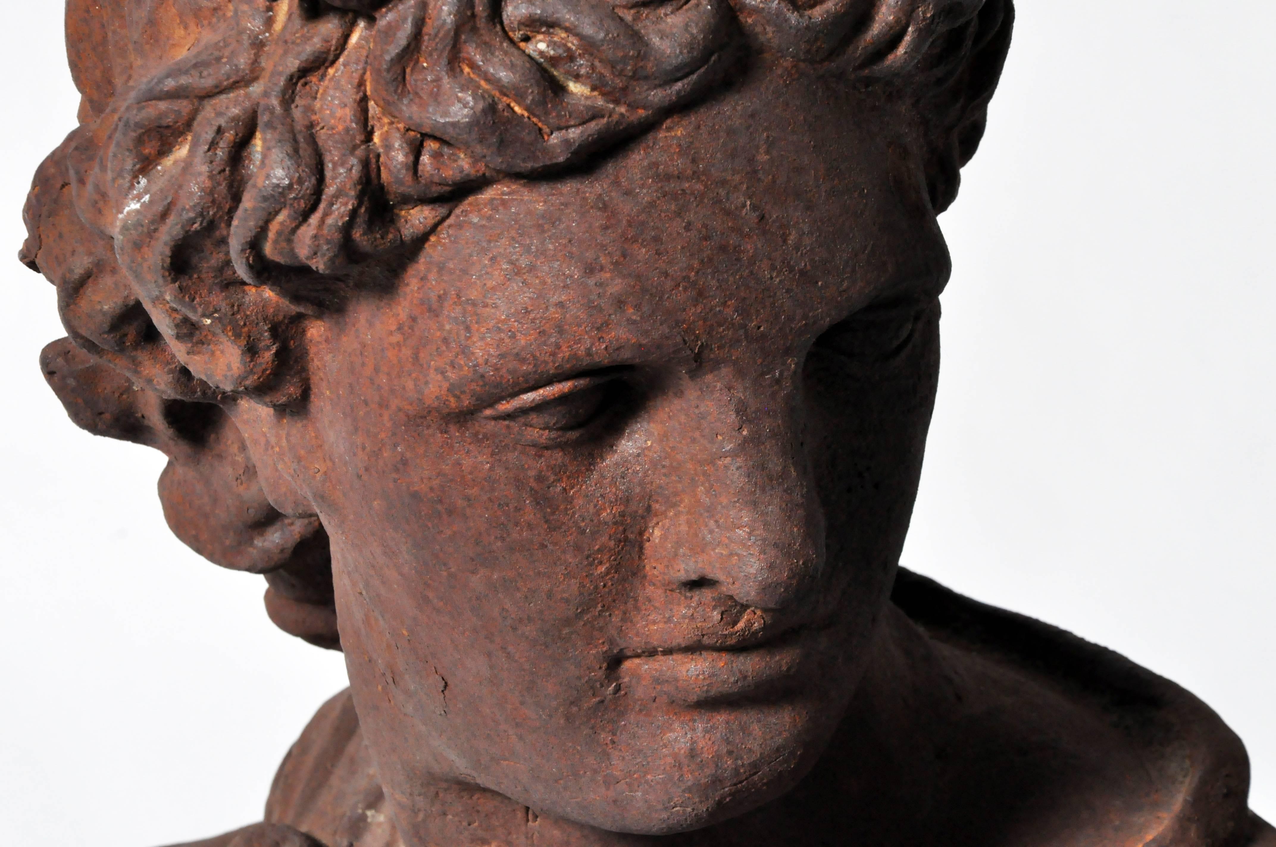 Iron Bust of Apollo Belvedere 1