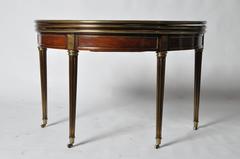 French Demilune Game Table