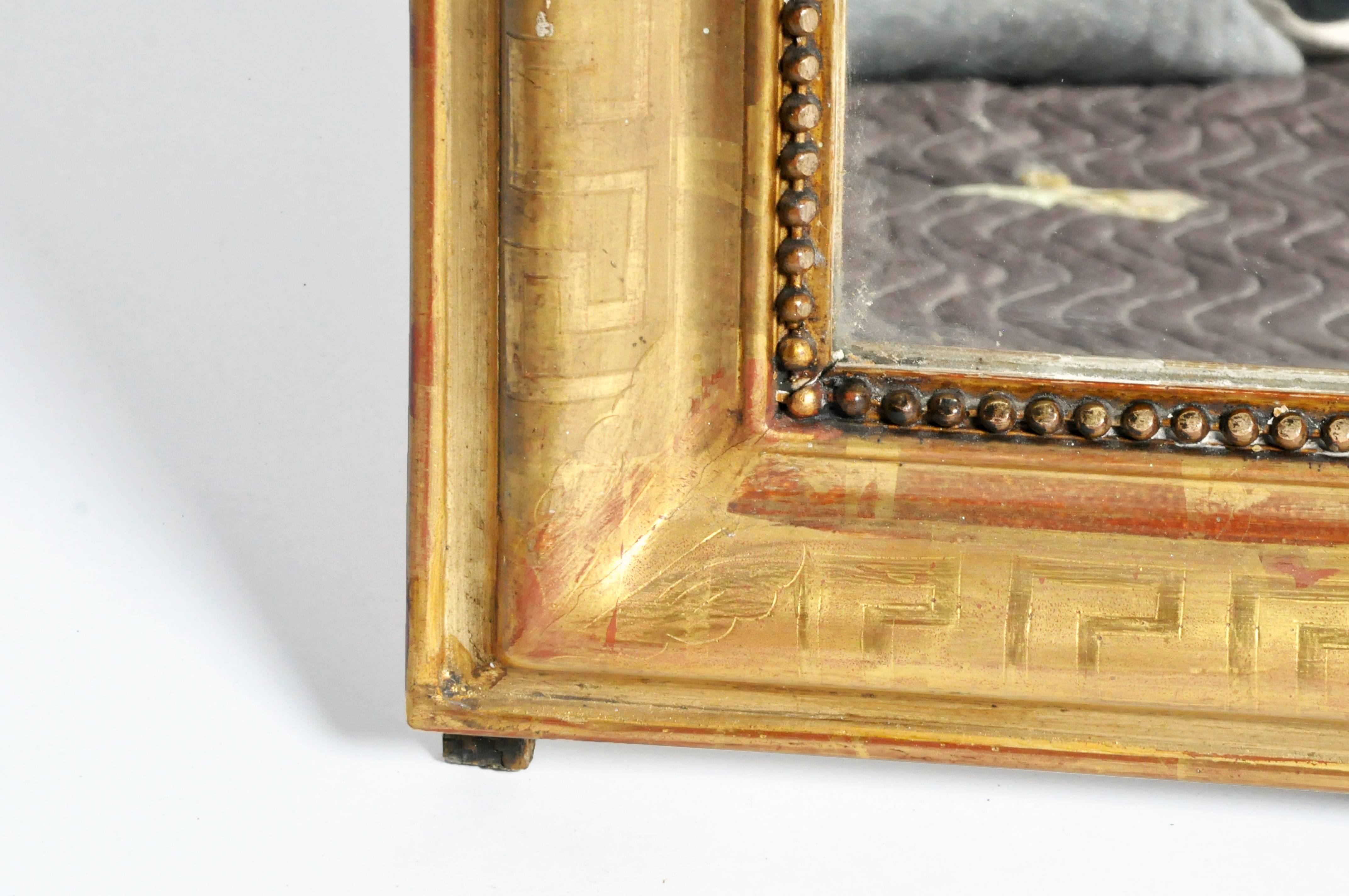 Gold Gilded Mirror with Original Glass 4