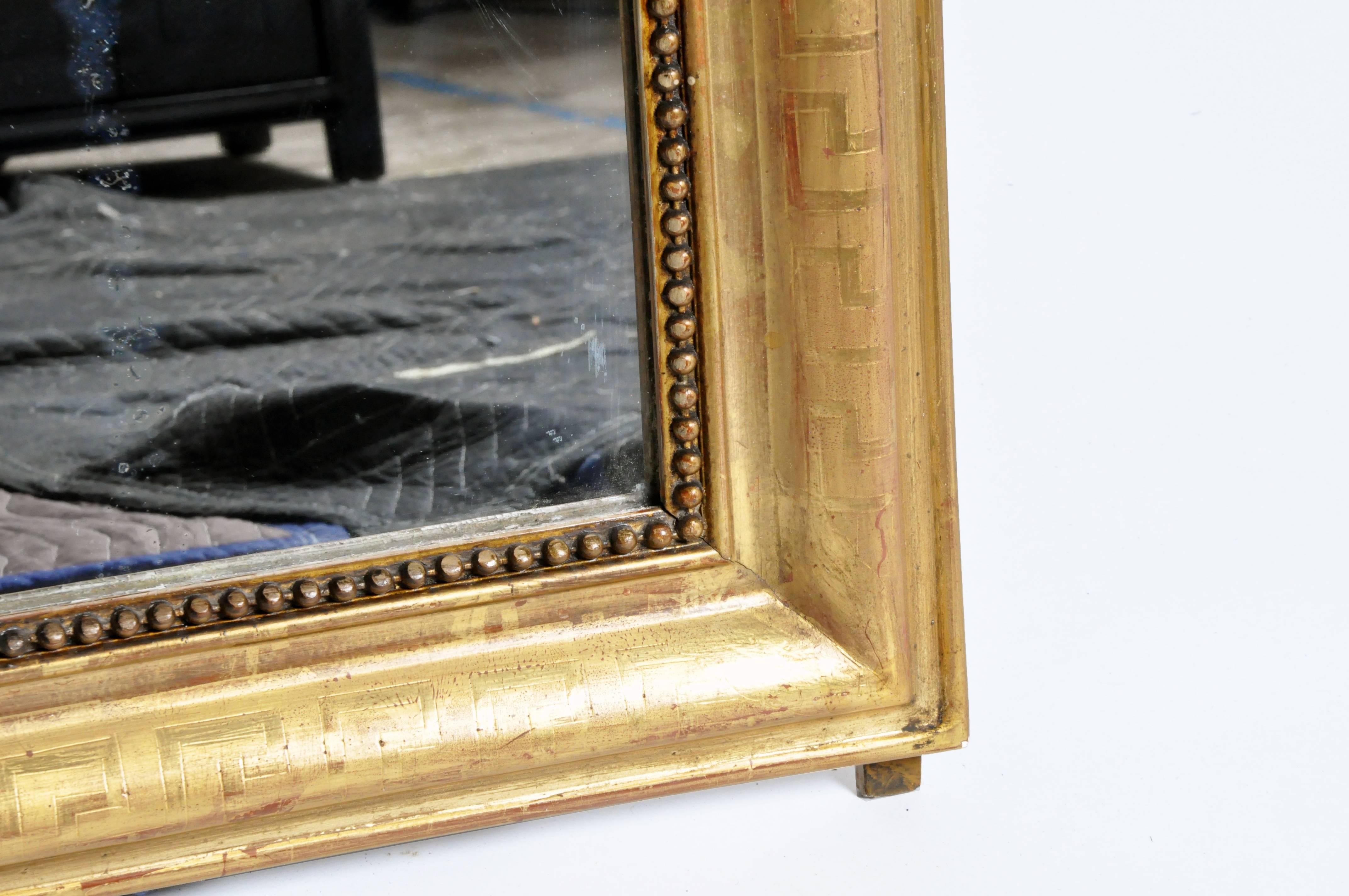 Gold Gilded Mirror with Original Glass 2