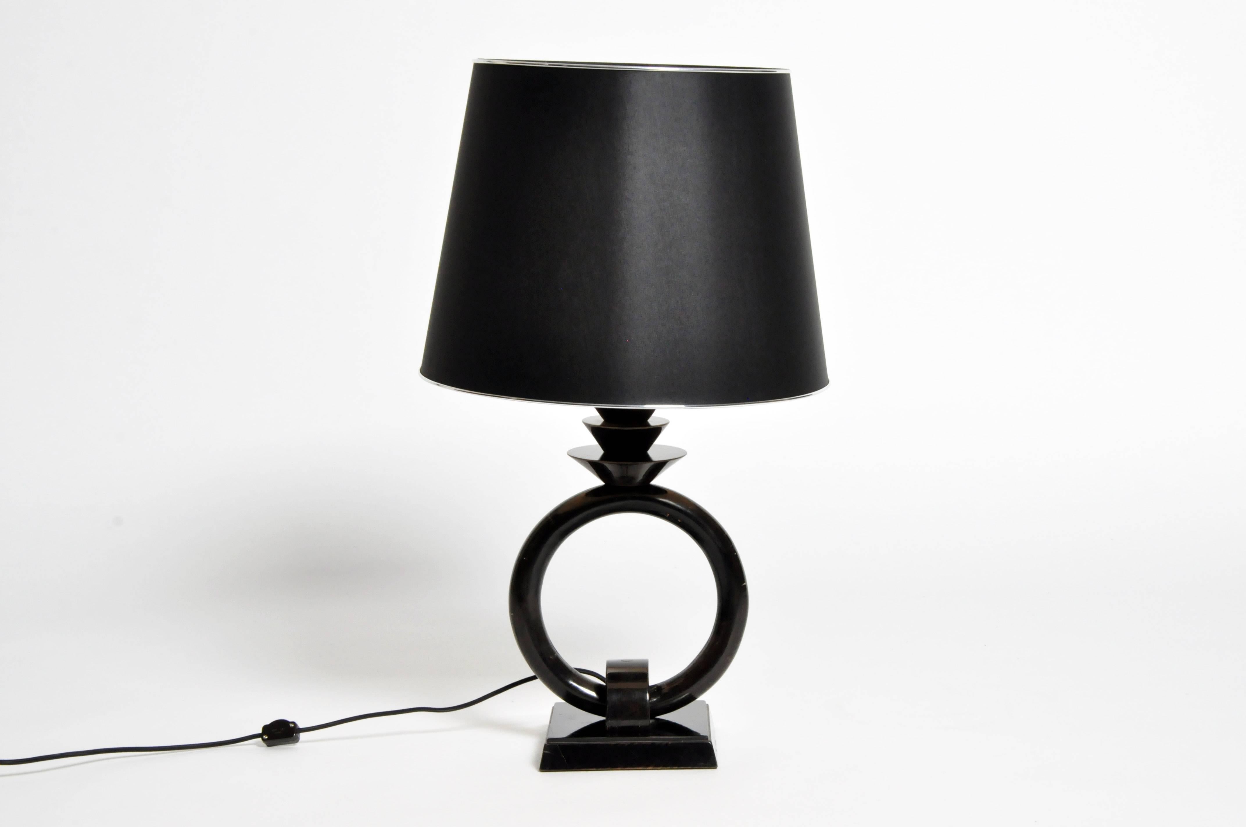 Mid-Century Modern Mid-Century Lamp with Black Lacquer