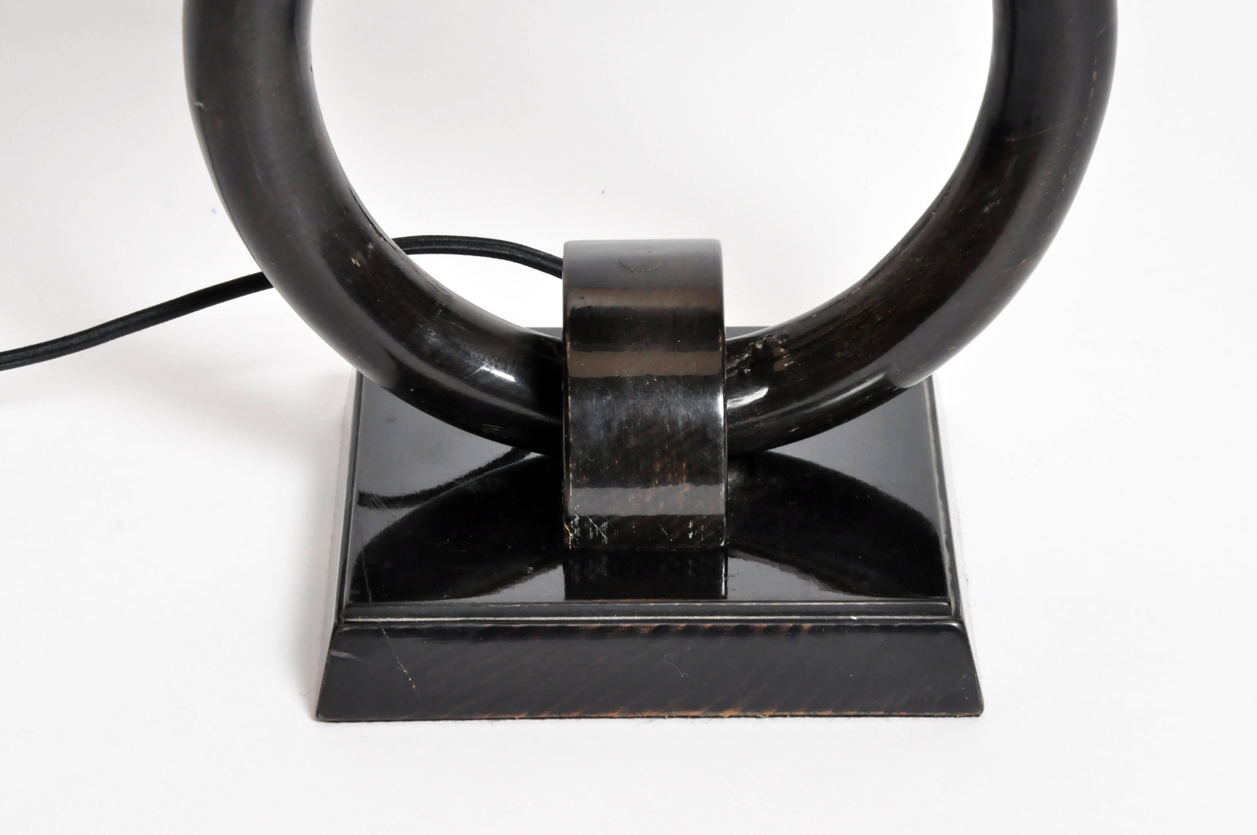 Mid-Century Lamp with Black Lacquer 2