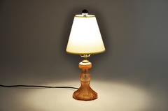 Pink Frosted Glass Table Lamp