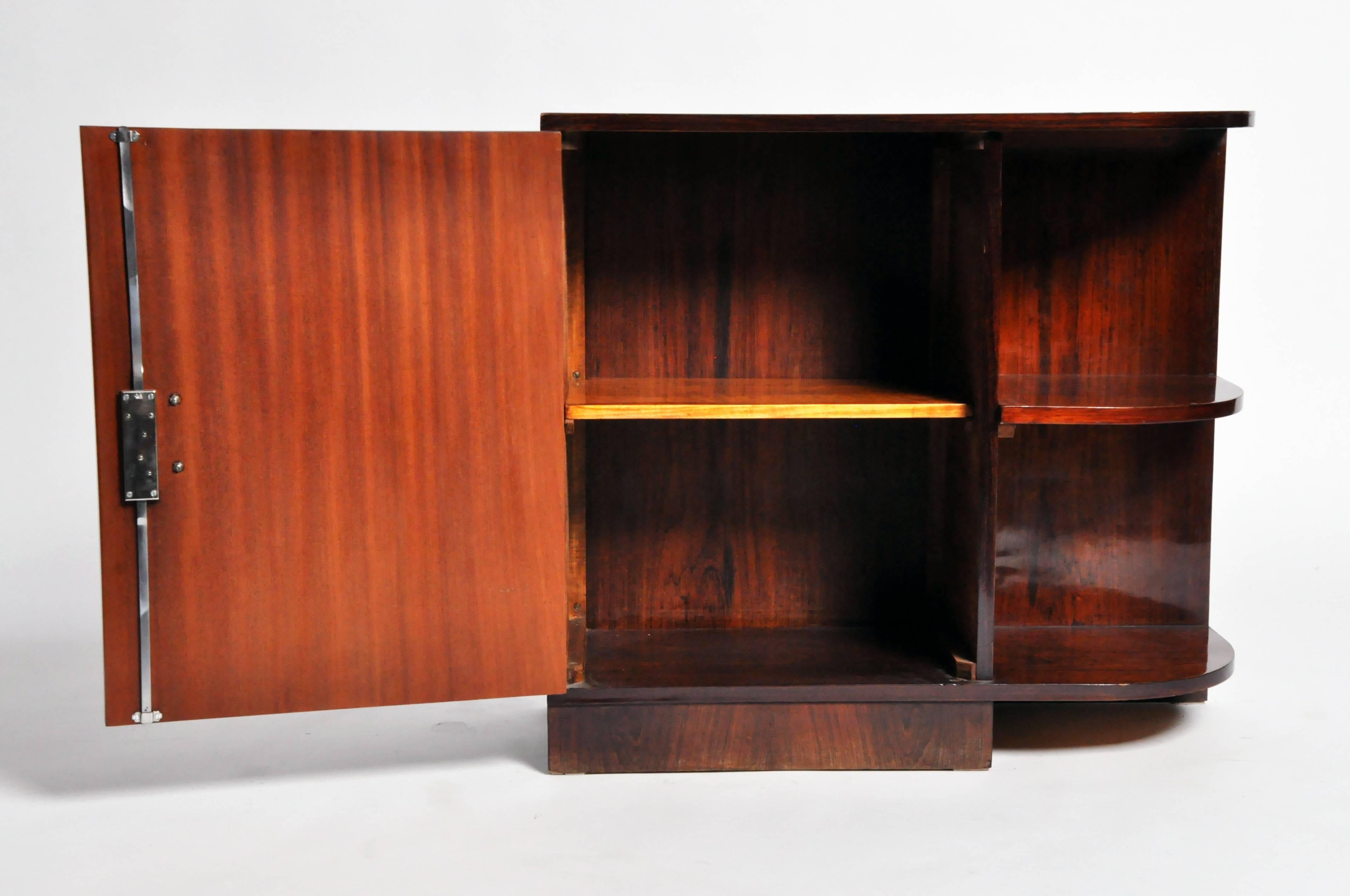 20th Century Art Deco Side Cabinet with Shelves