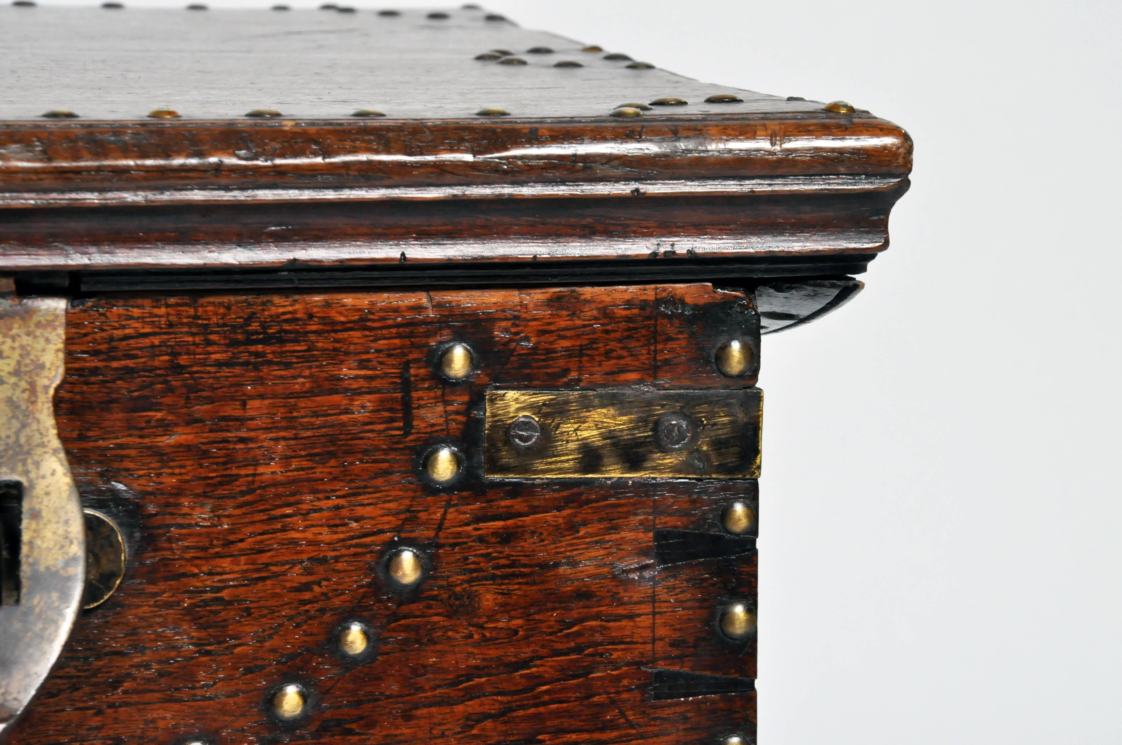 British Colonial Trunk with Nail Head Decoration 1