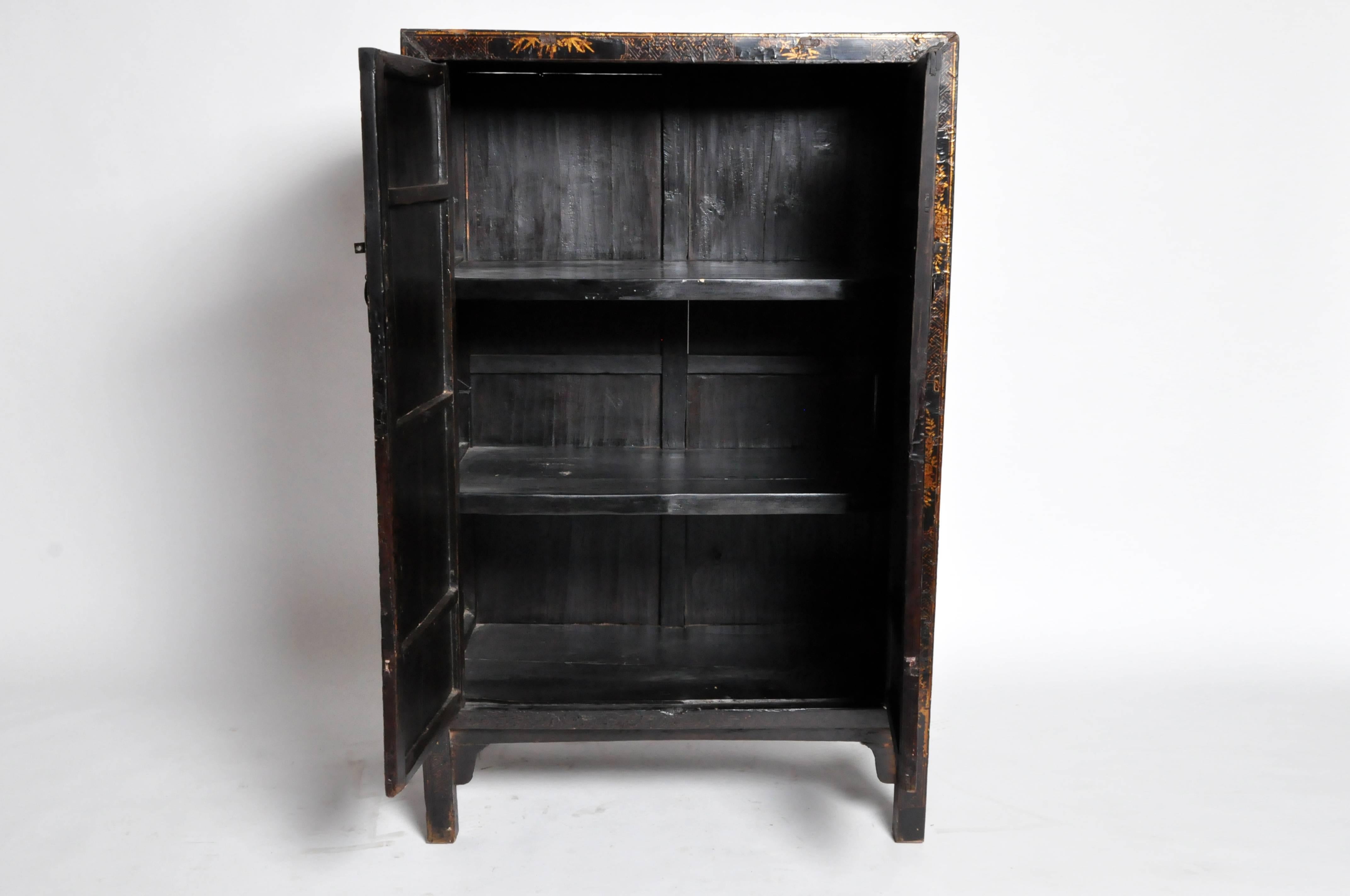 19th Century Chinese Cabinet with Hand-Painted Decoration