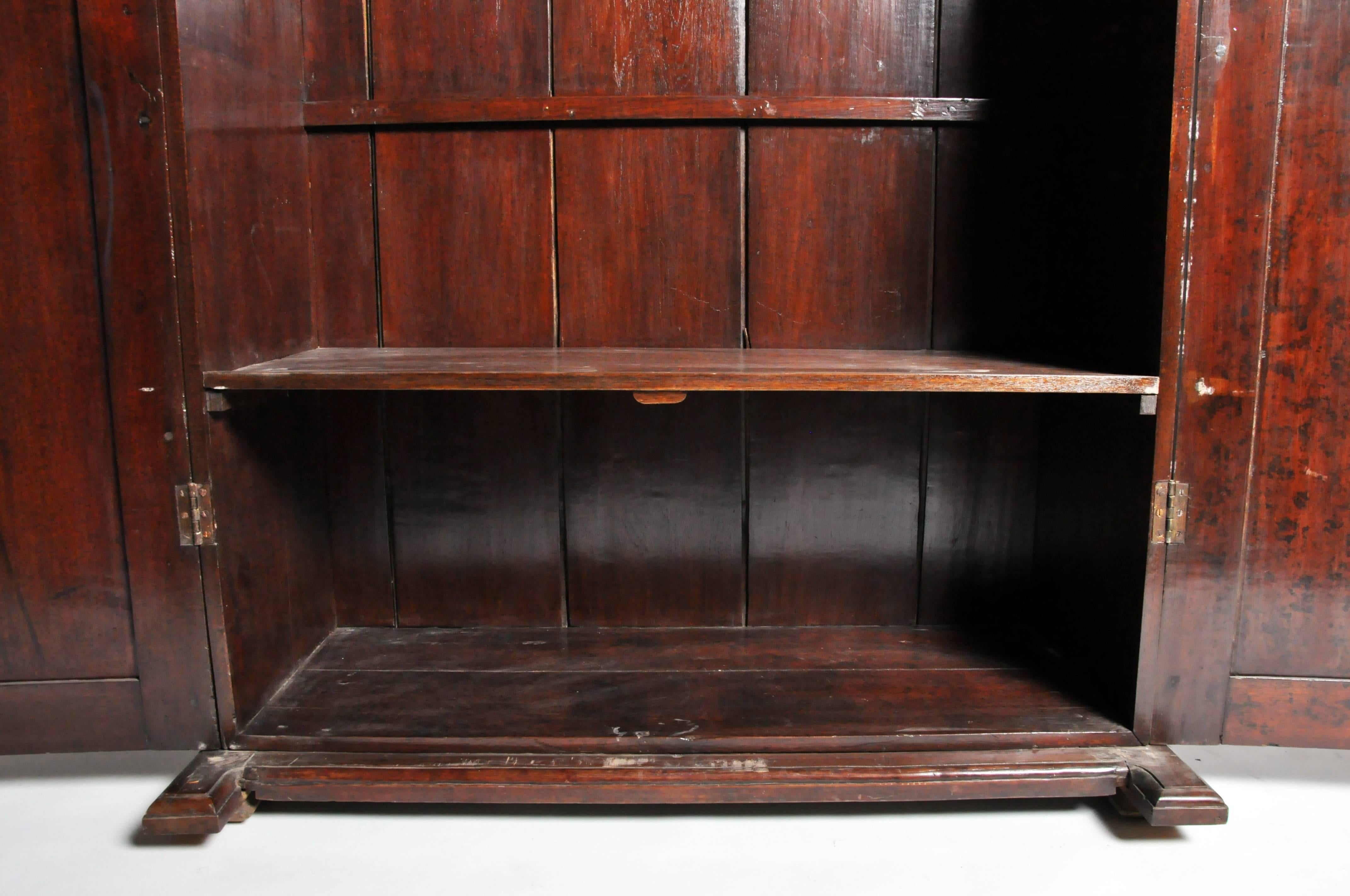 Teak British Colonial Victorian Armoire