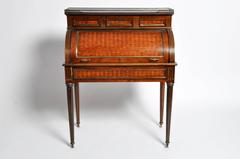 Louis XVI Parquetry Bureau À Cylindre