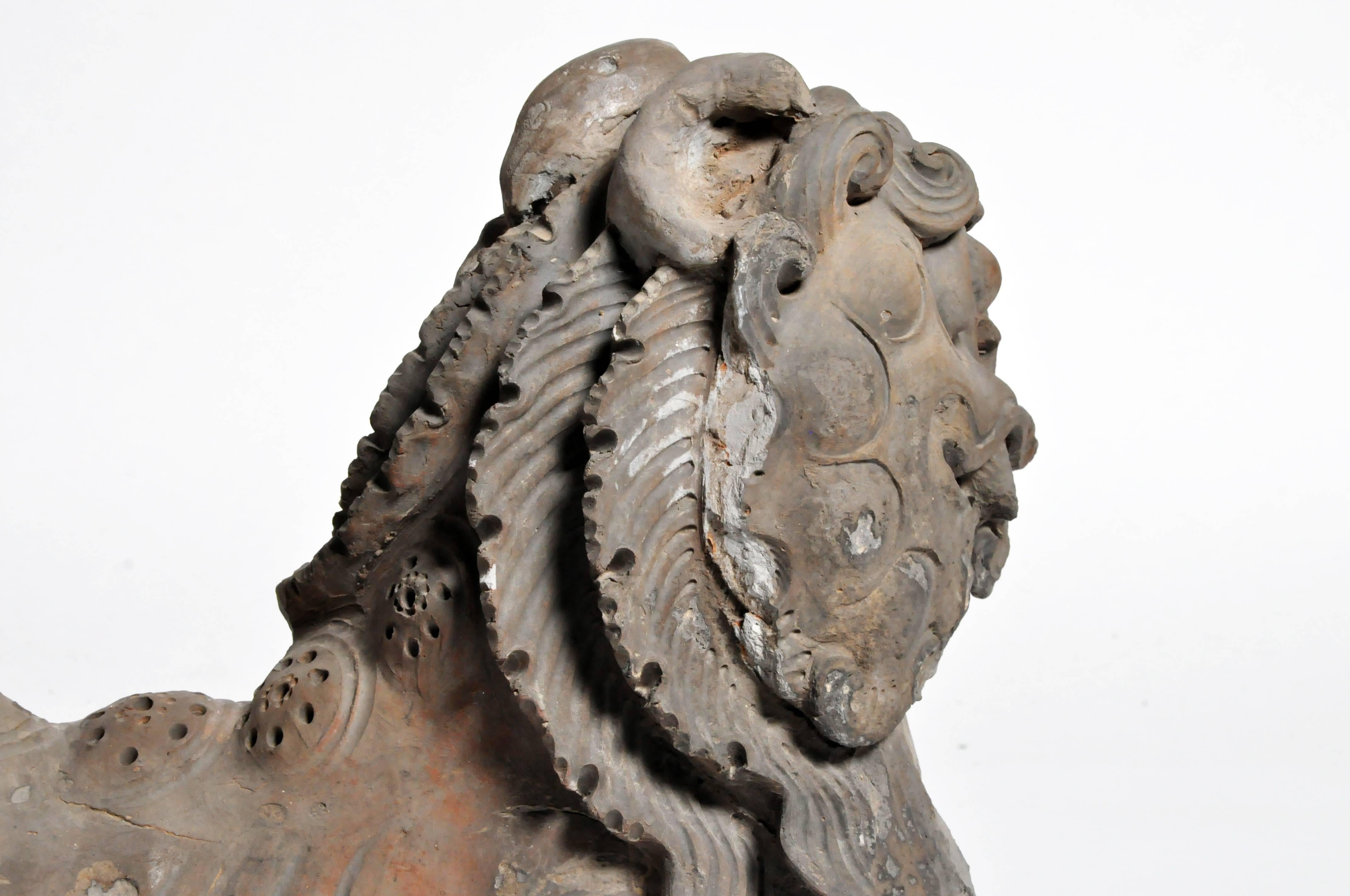Chinese Rooftop Finial in the Form of a Foo Dog 5