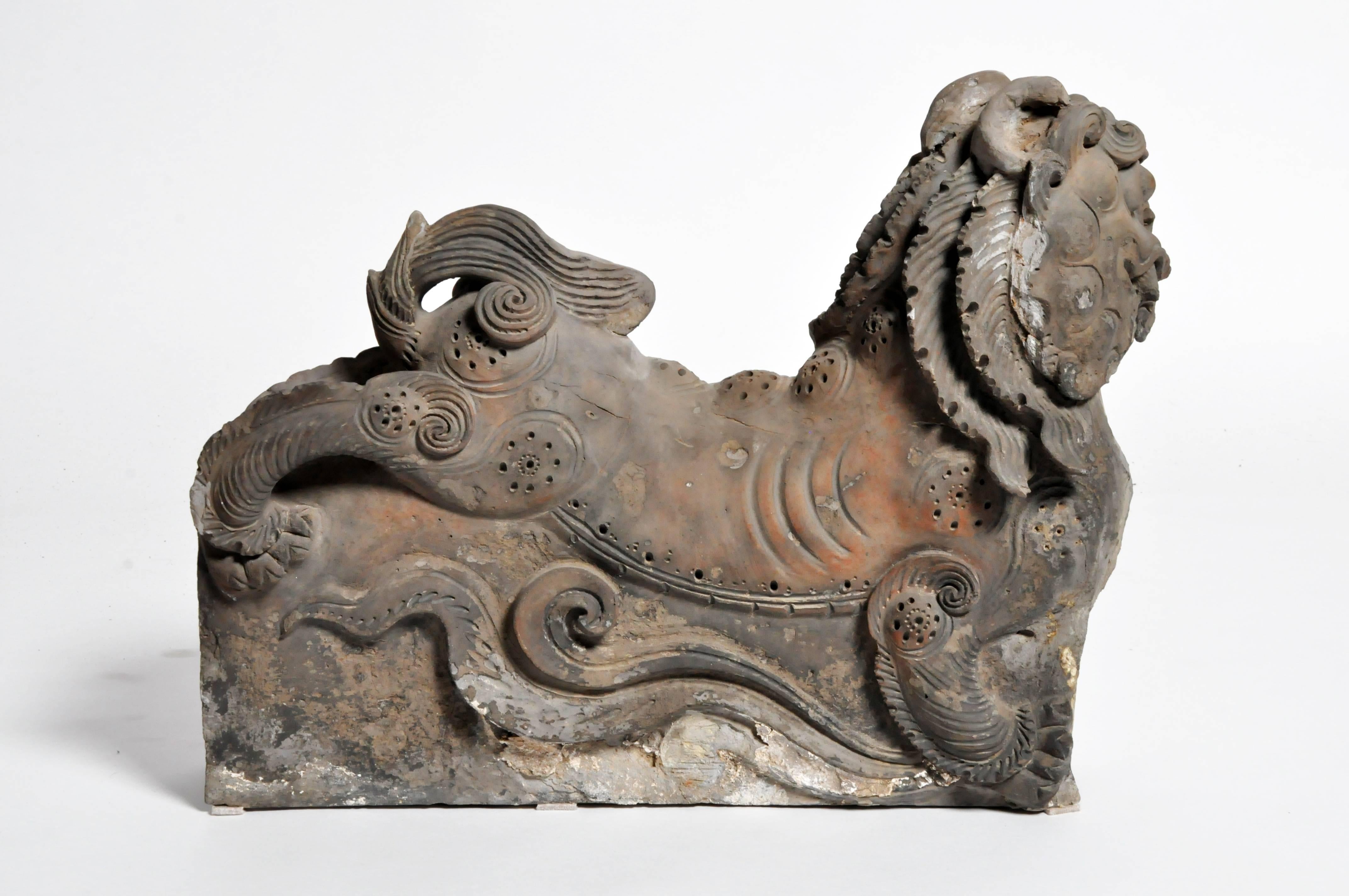 Chinese Rooftop Finial in the Form of a Foo Dog 4