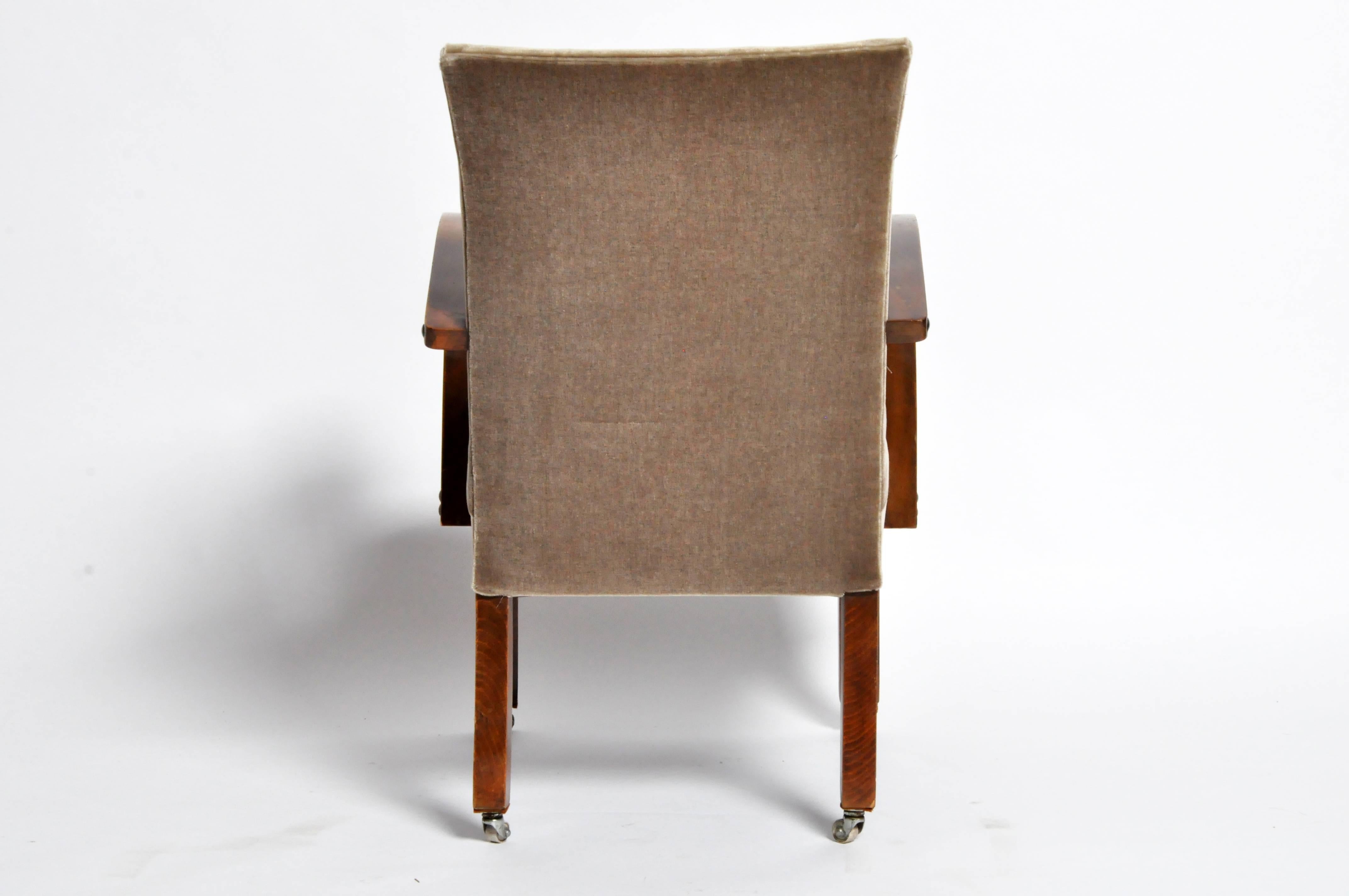 19th Century Vintage Art Deco Style Open Armchairs
