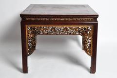 Chinese Hand-Carved Square Table