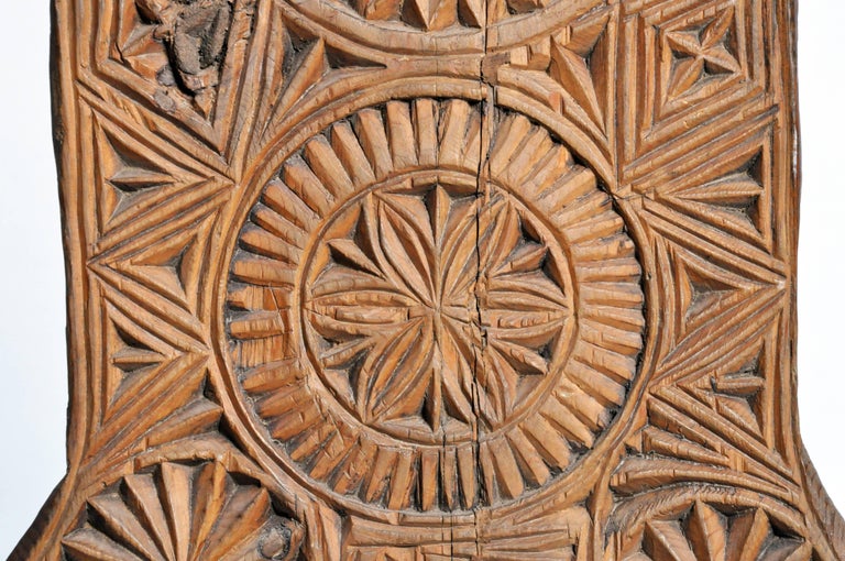 Pakistani HandCarved Wooden Mirror at 1stDibs