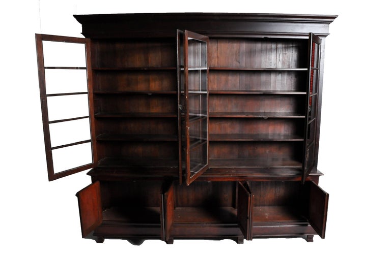 Monumental British Colonial Bookcase at 1stDibs