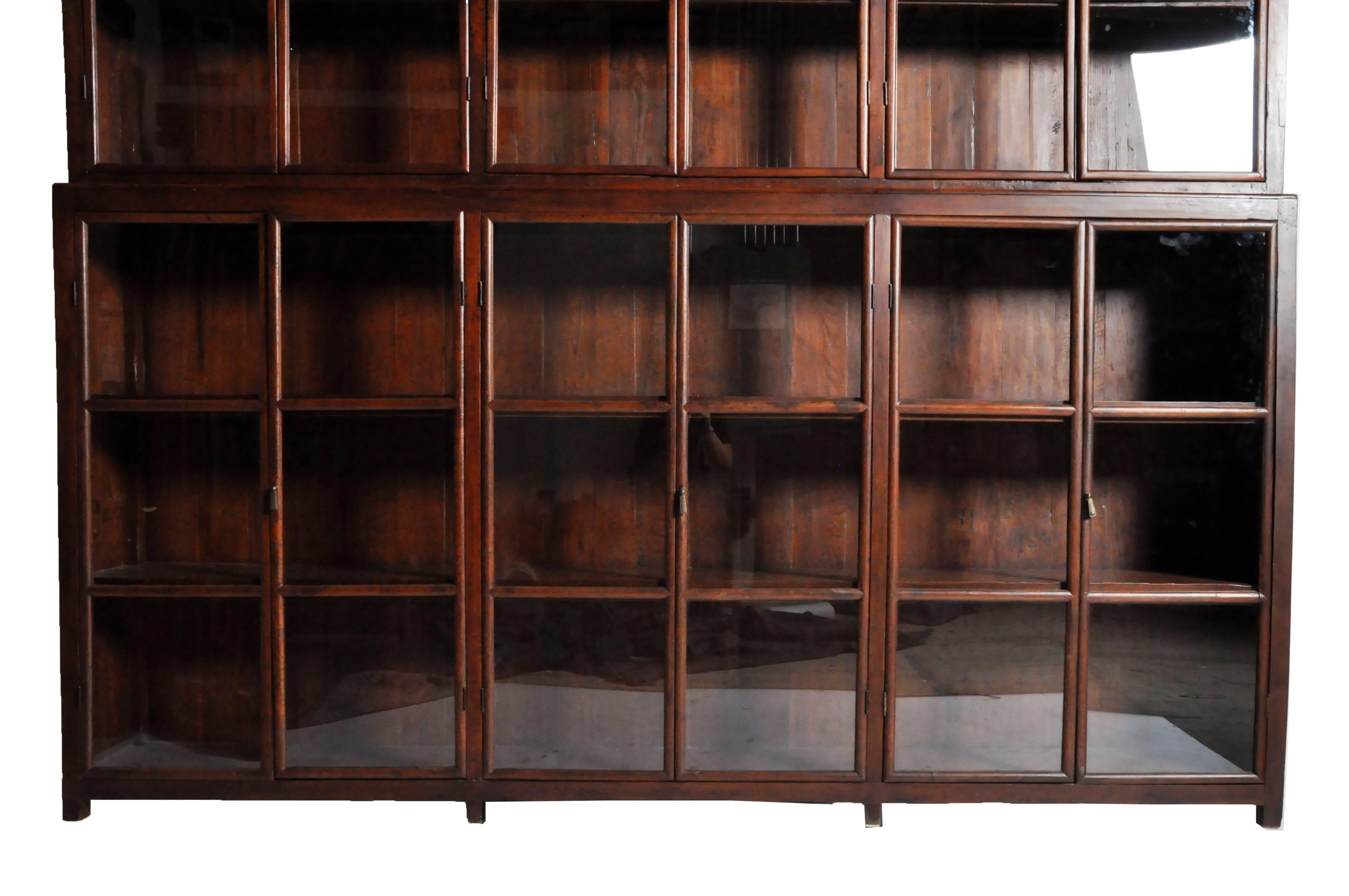 20th Century Impressive British Colonial Bookcase