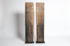 Carved Wooden Door Panel on Stands