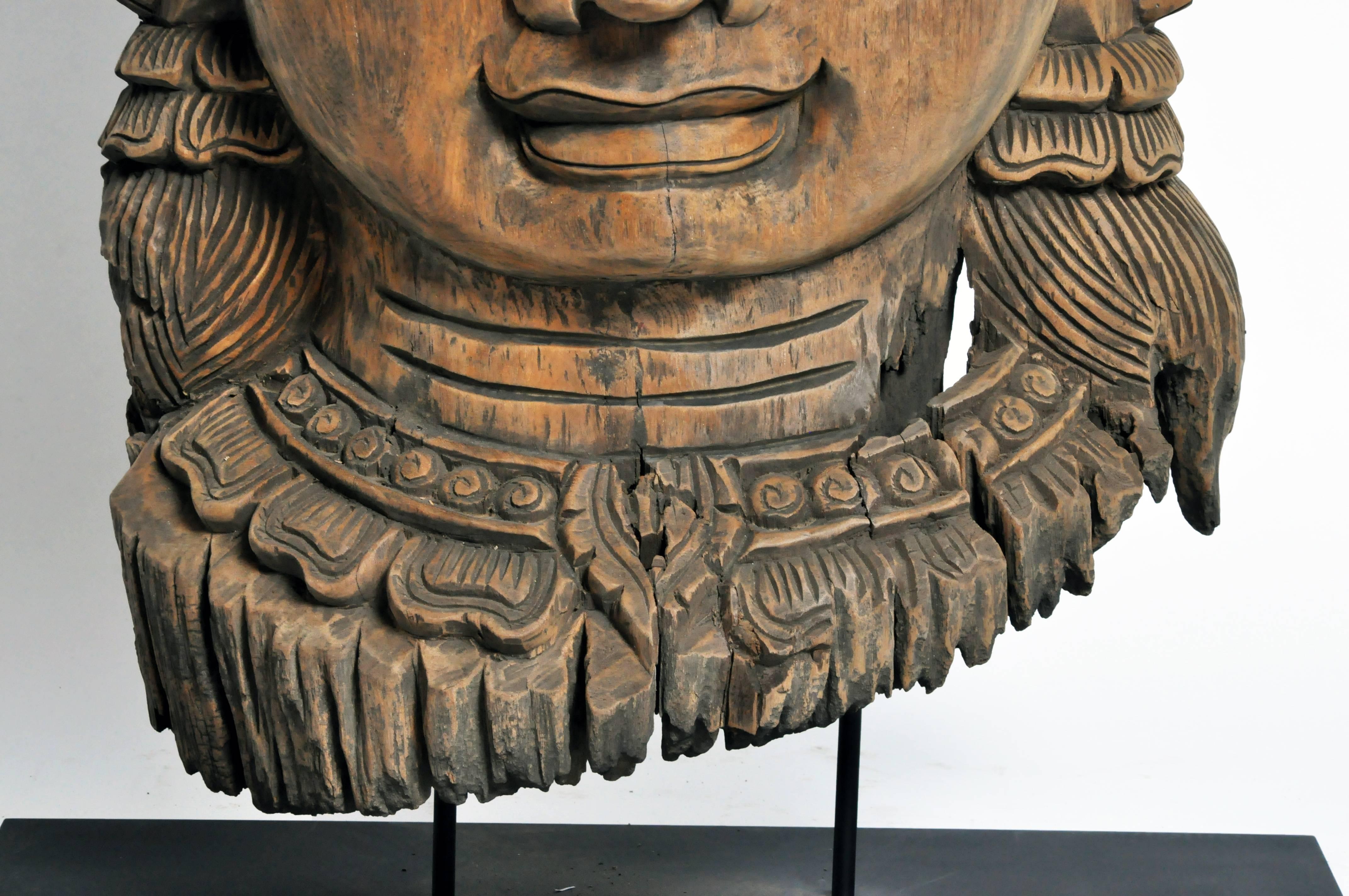 Southeast Asian Carving of a Goddess 3