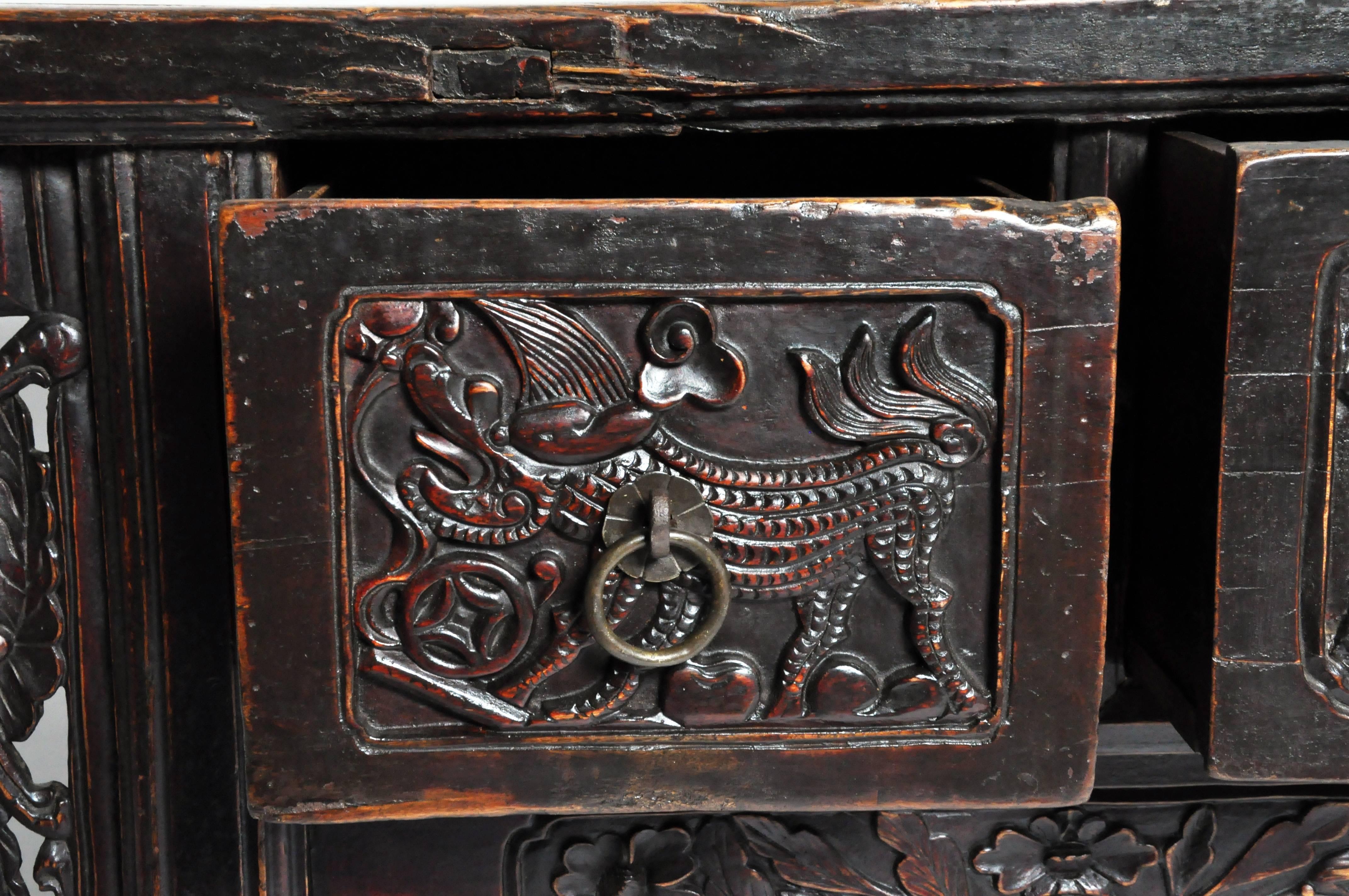 Chinese Butterfly Chest with Carved Wings 2
