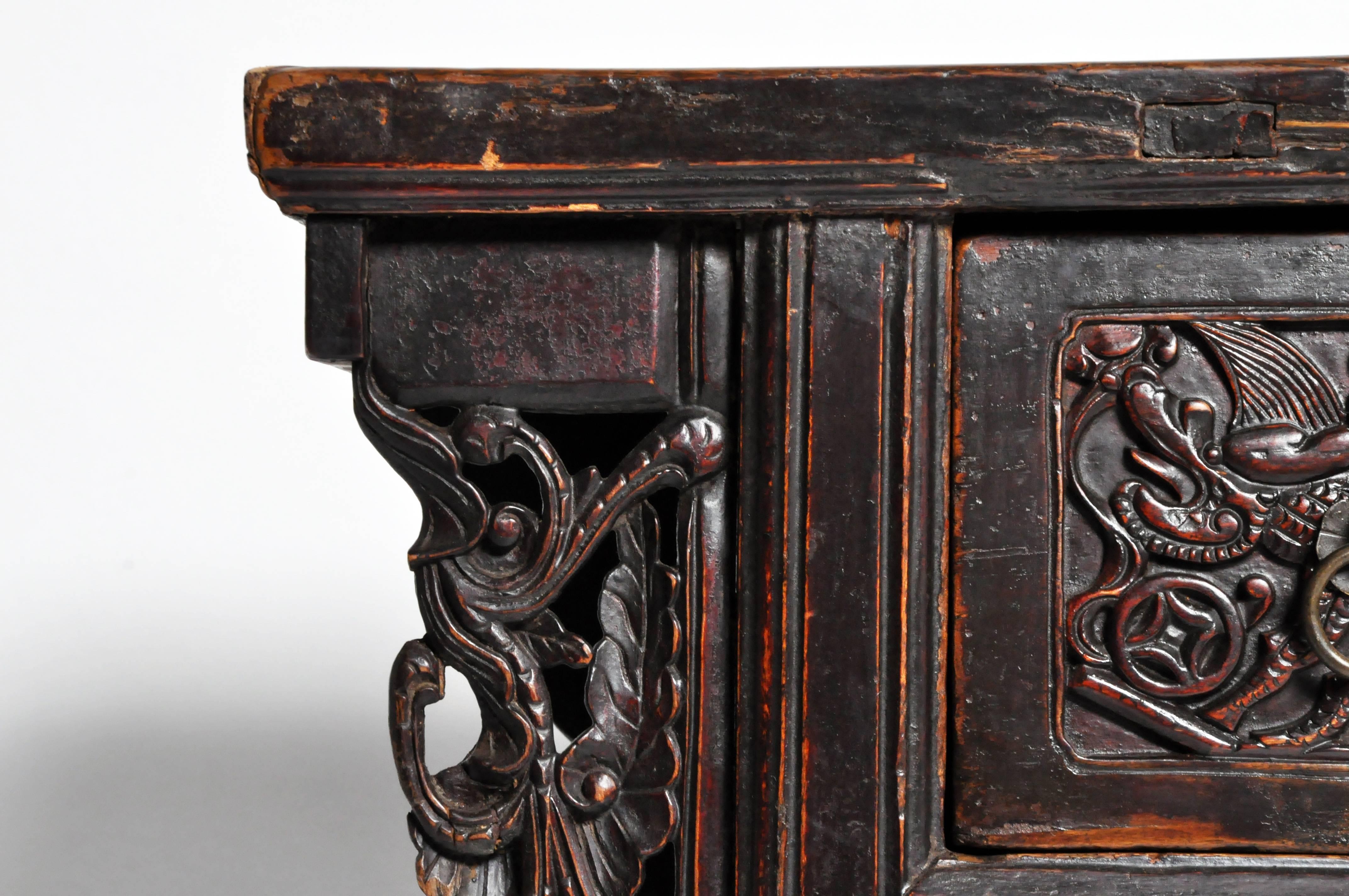 Chinese Butterfly Chest with Carved Wings 1