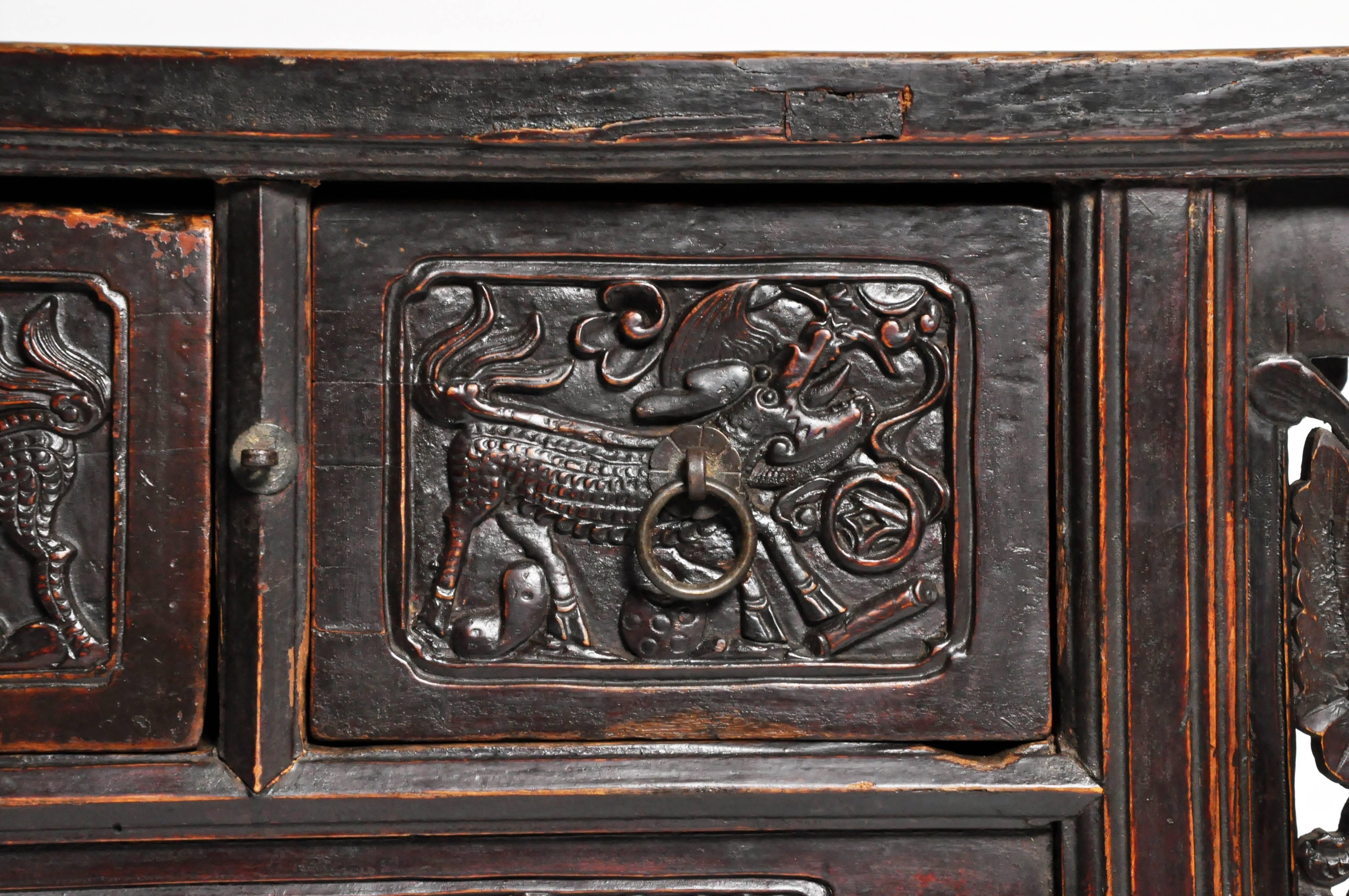 Chinese Butterfly Chest with Carved Wings 3