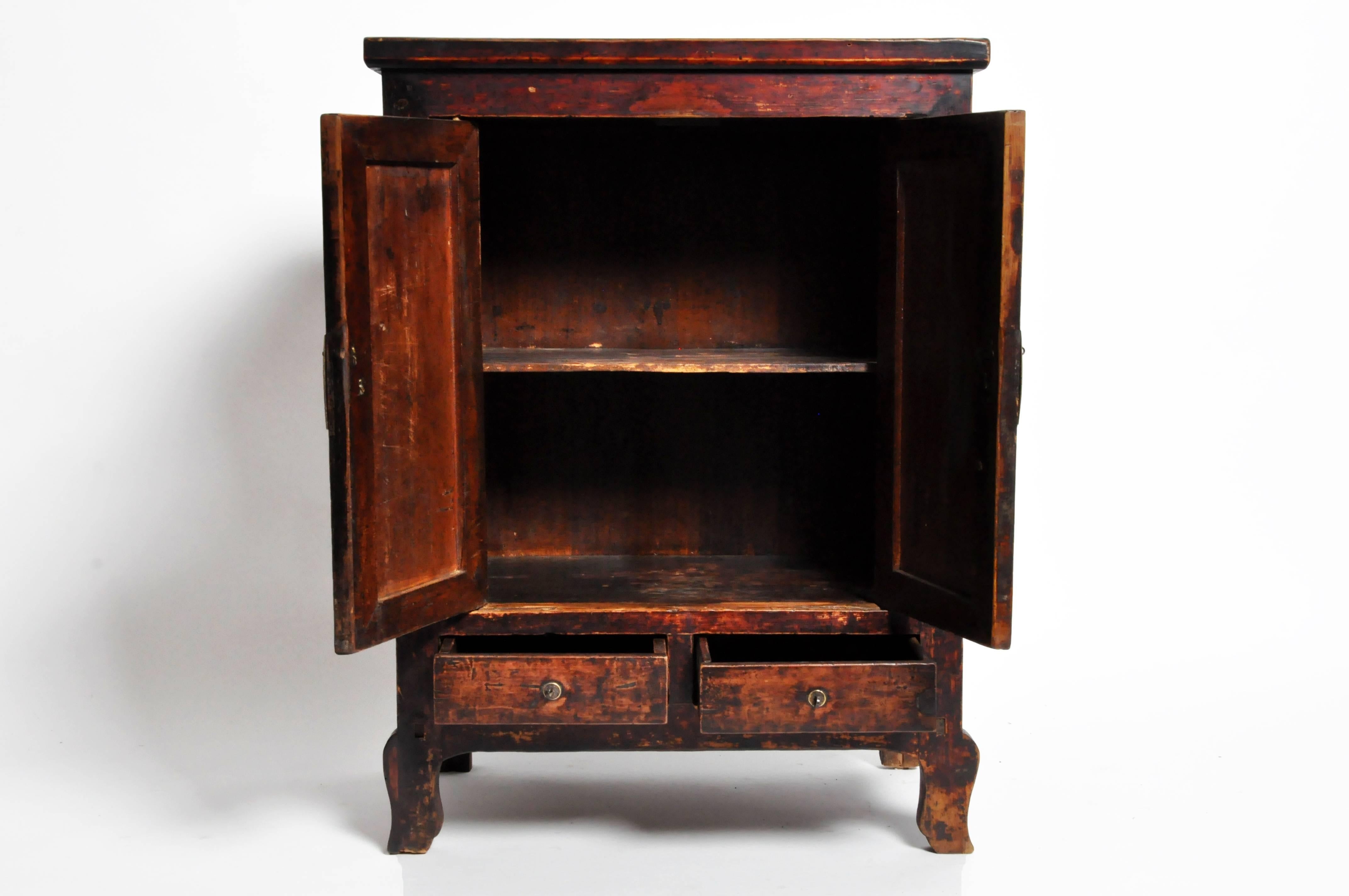 19th Century Chinese Cabinet with Two Drawers