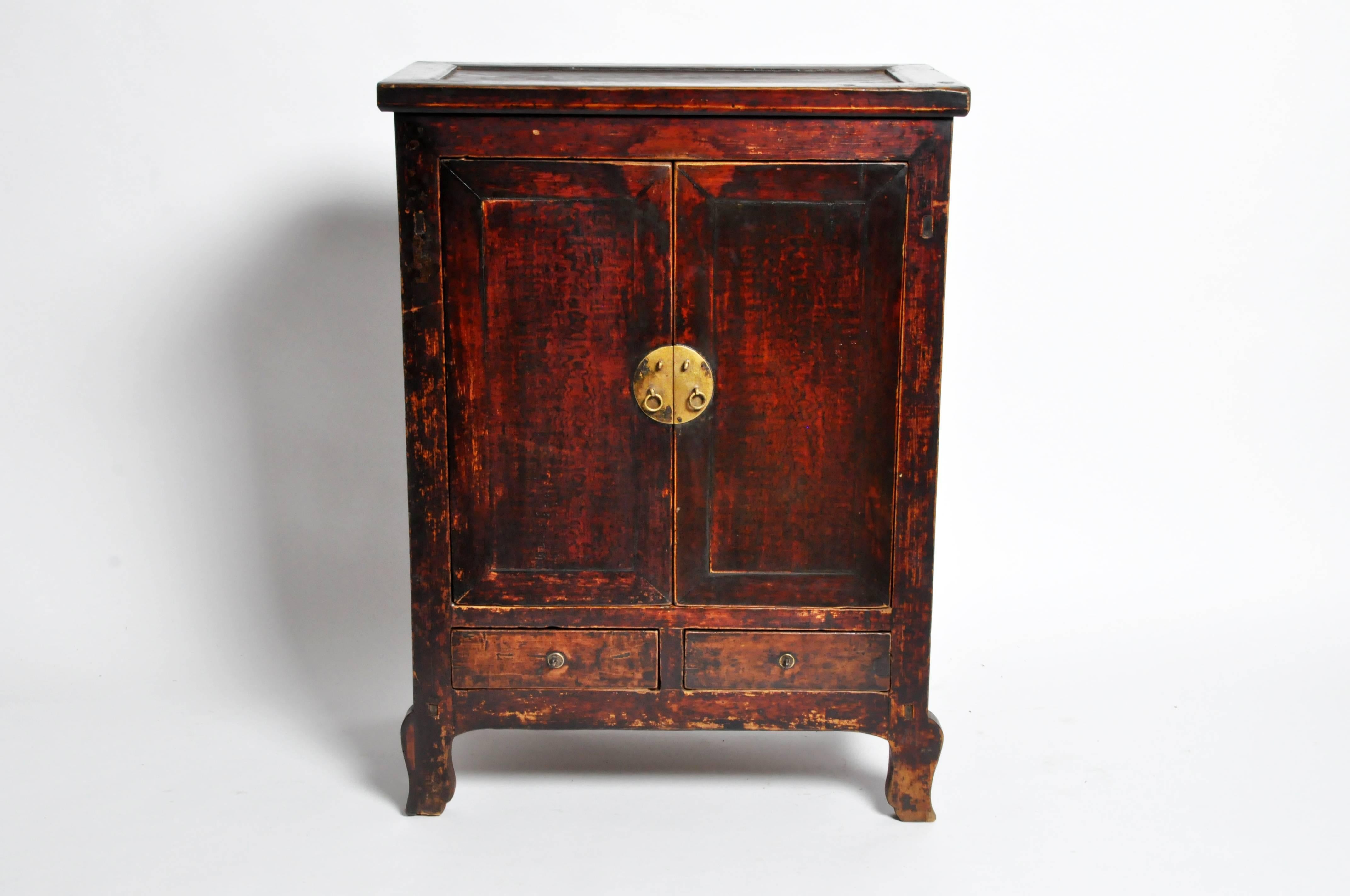 Qing Chinese Cabinet with Two Drawers