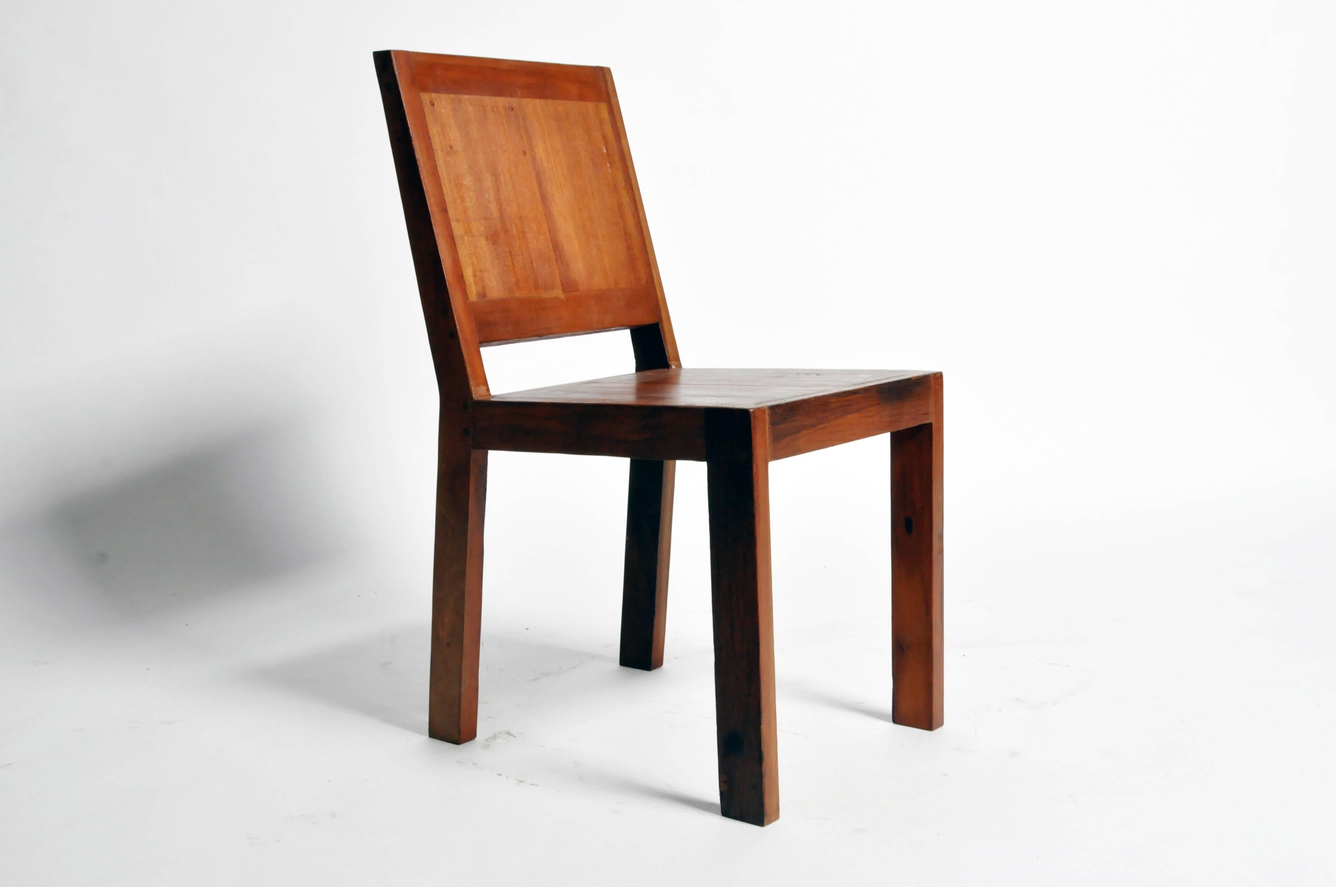 These strong and comfortable chairs are custom-made from Thailand and were made from reclaimed teak wood.