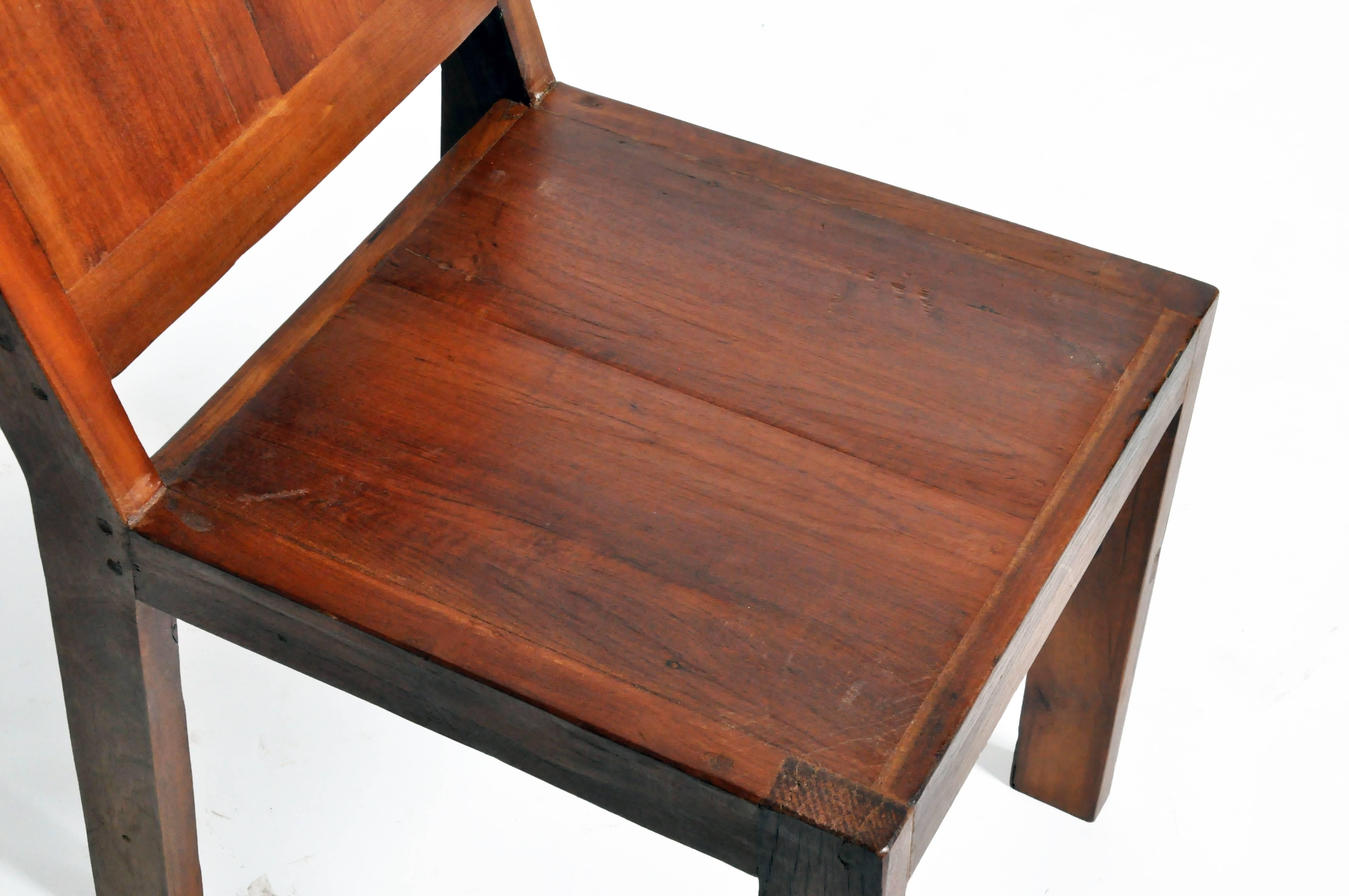 Reclaimed Teak Wood Chairs 2