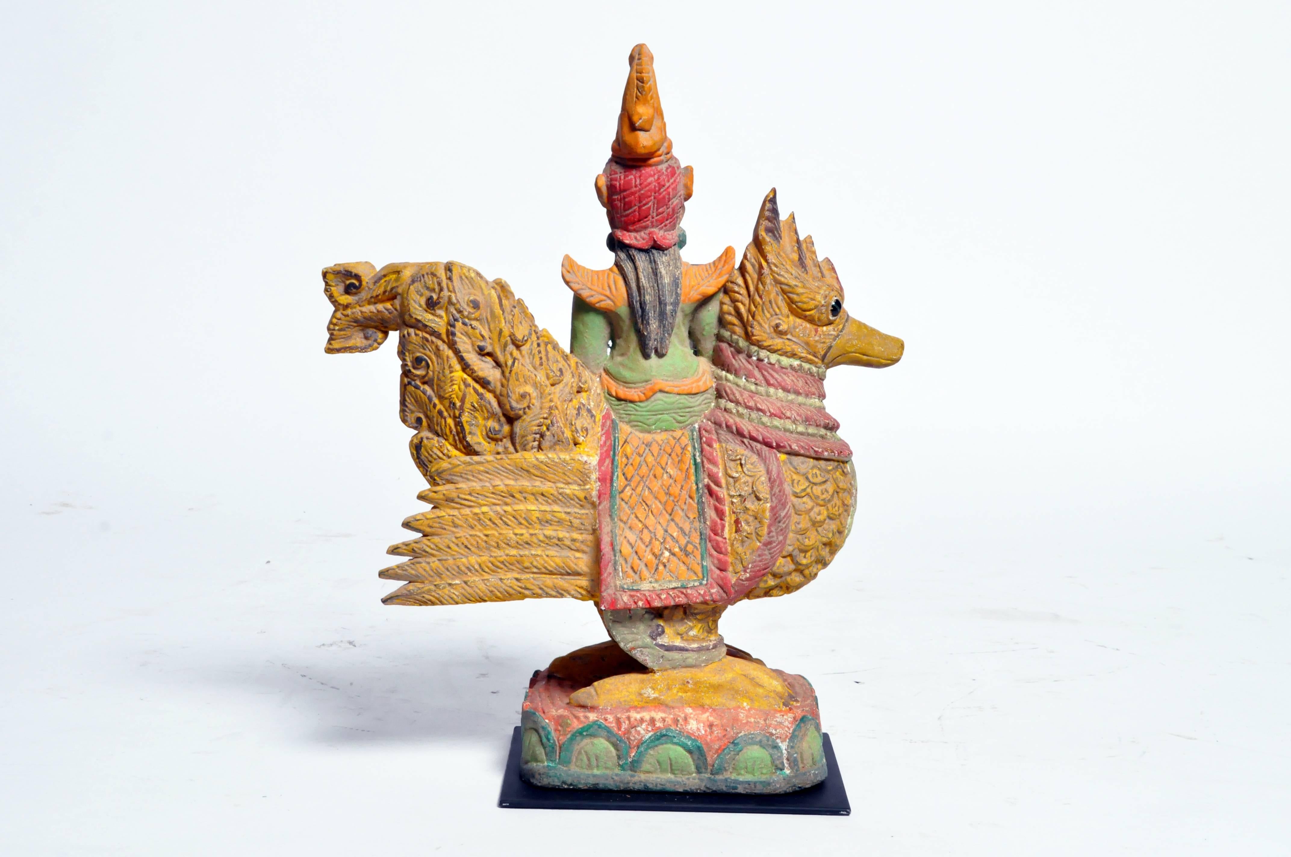 Burmese Mythical Hintha Bird with Angel