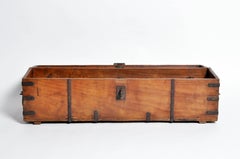 Vintage Rifle Box with Brass Trim