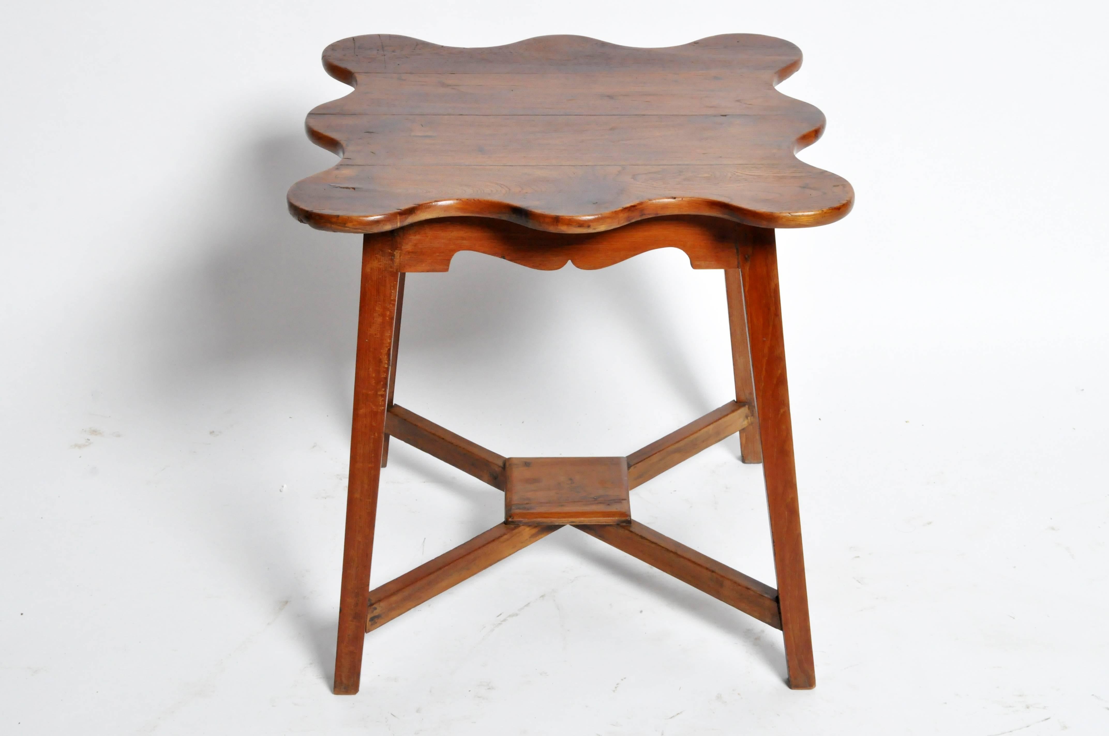 20th Century British Colonial Side Table with Four Legs