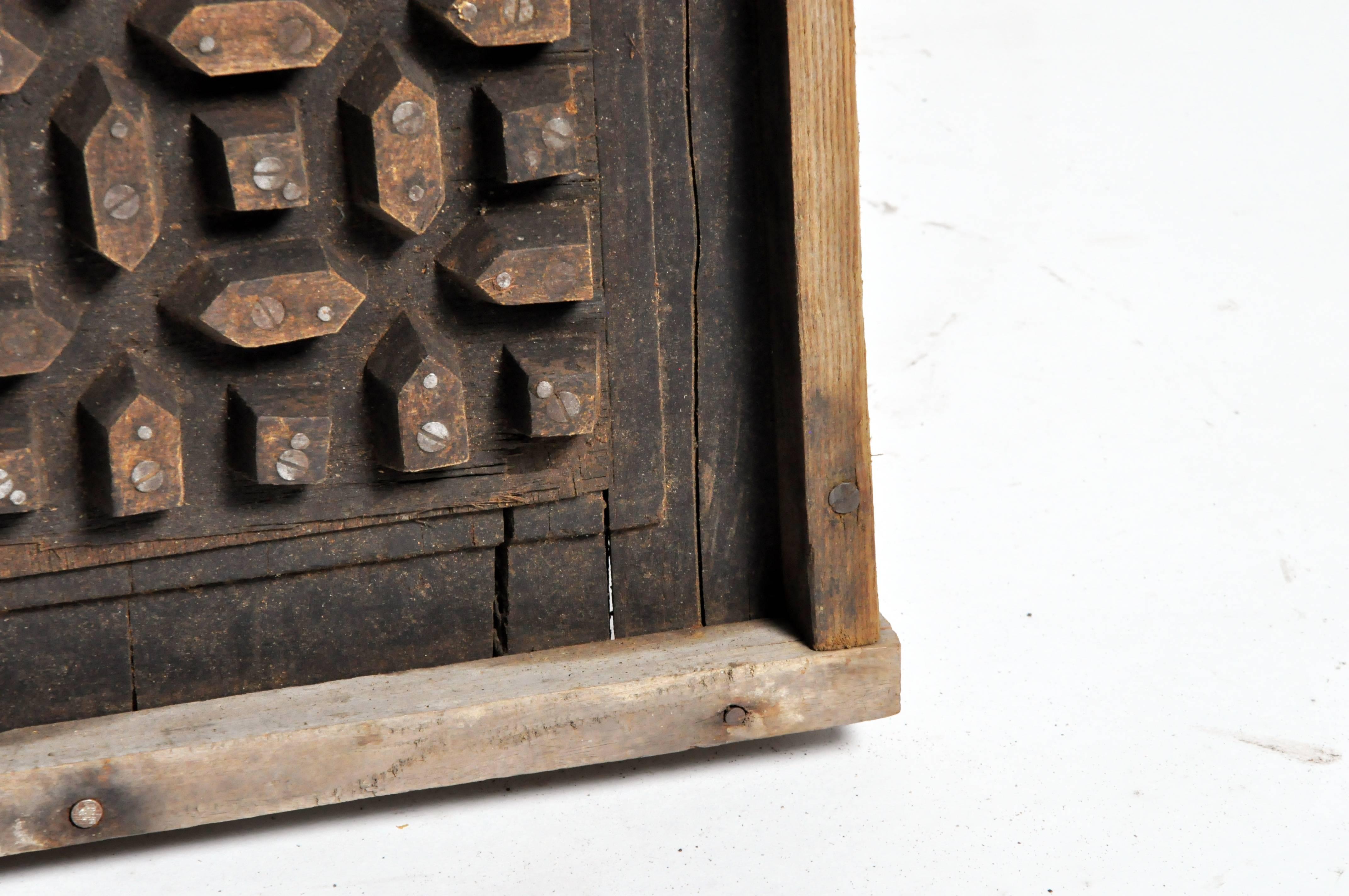 20th Century Wooden Cement Mold