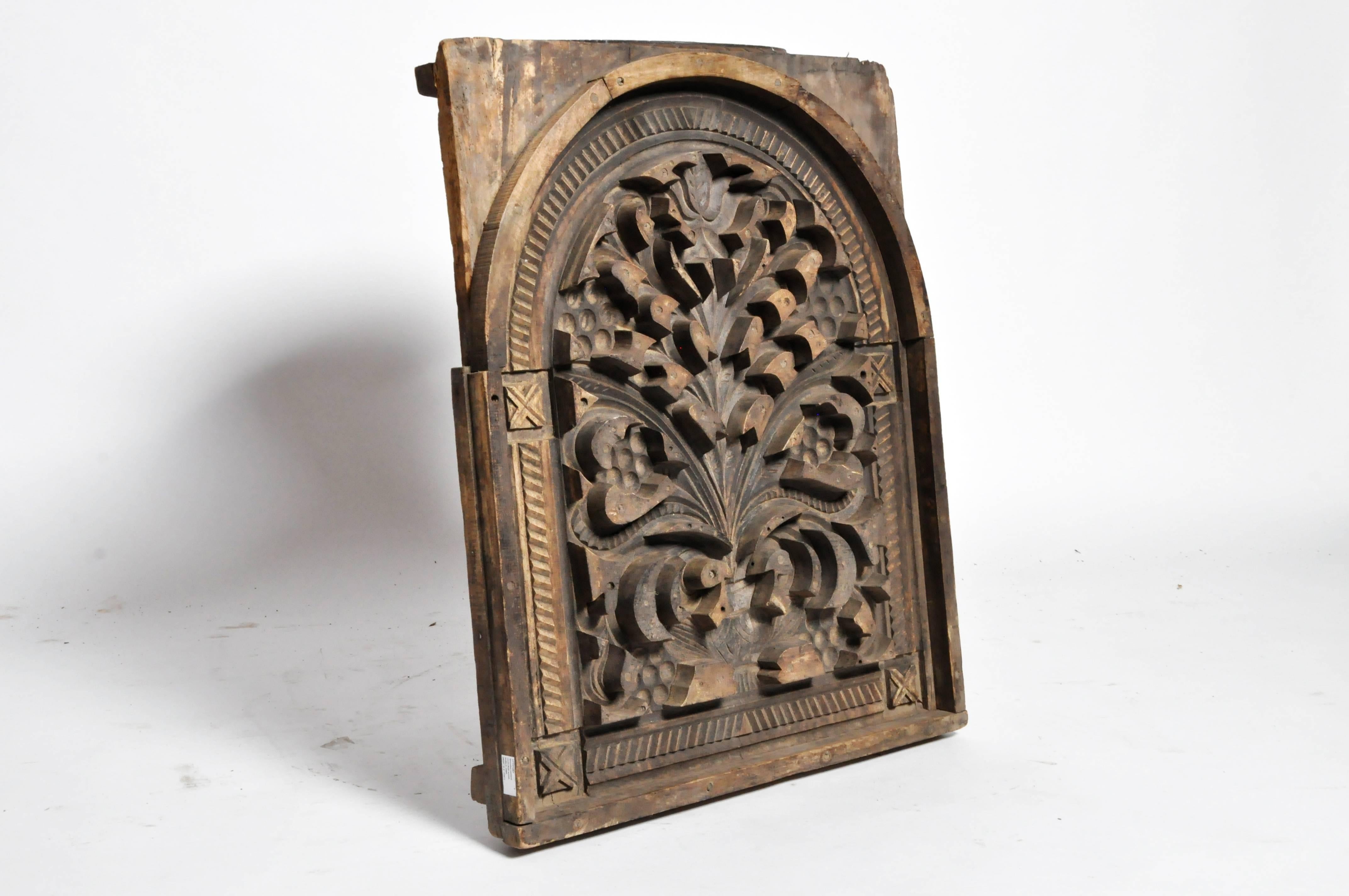 This wooden cement mold is from India and was made from softwood, circa 1960.