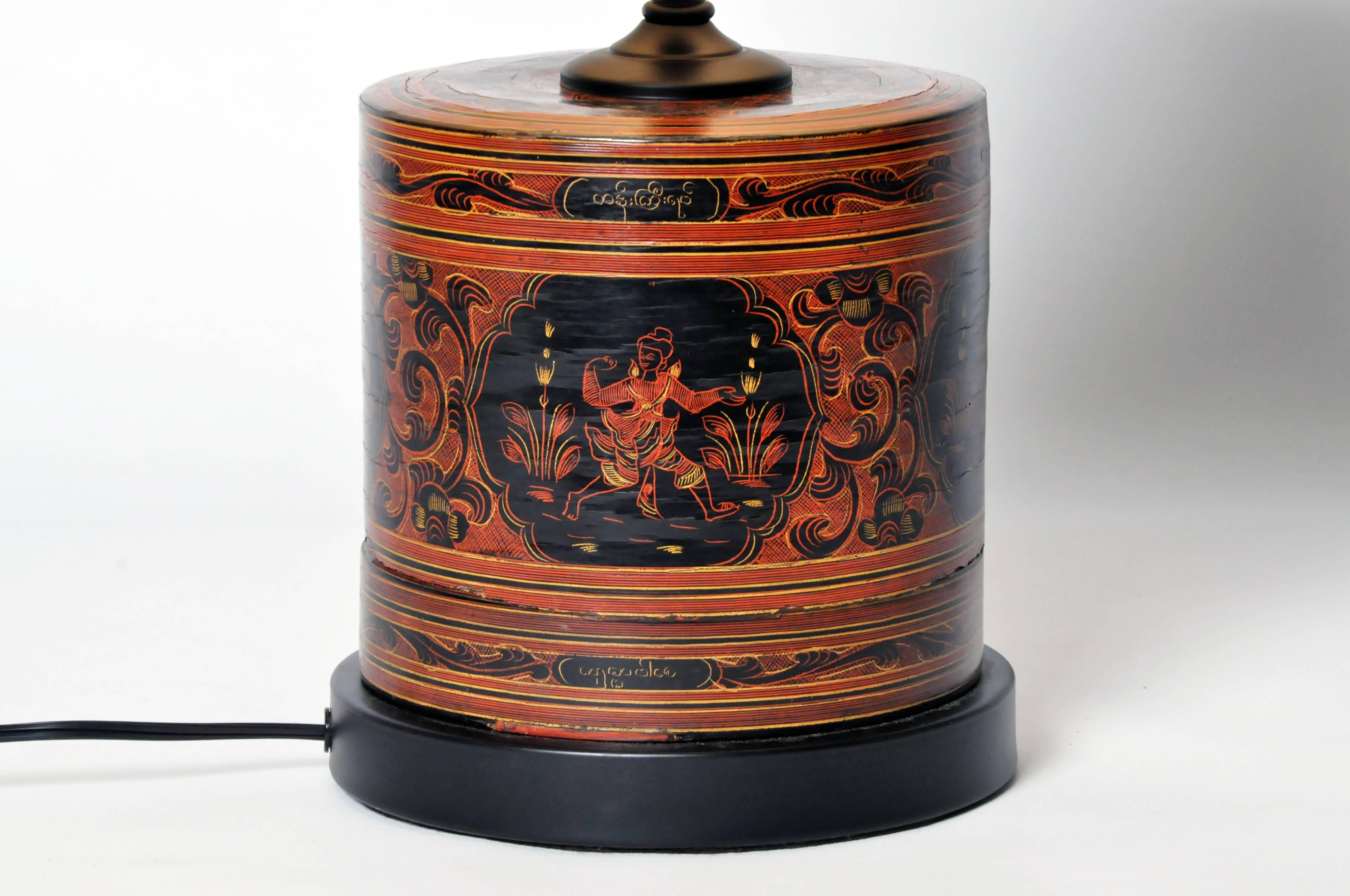 Bamboo Betel Nut Box Lamps