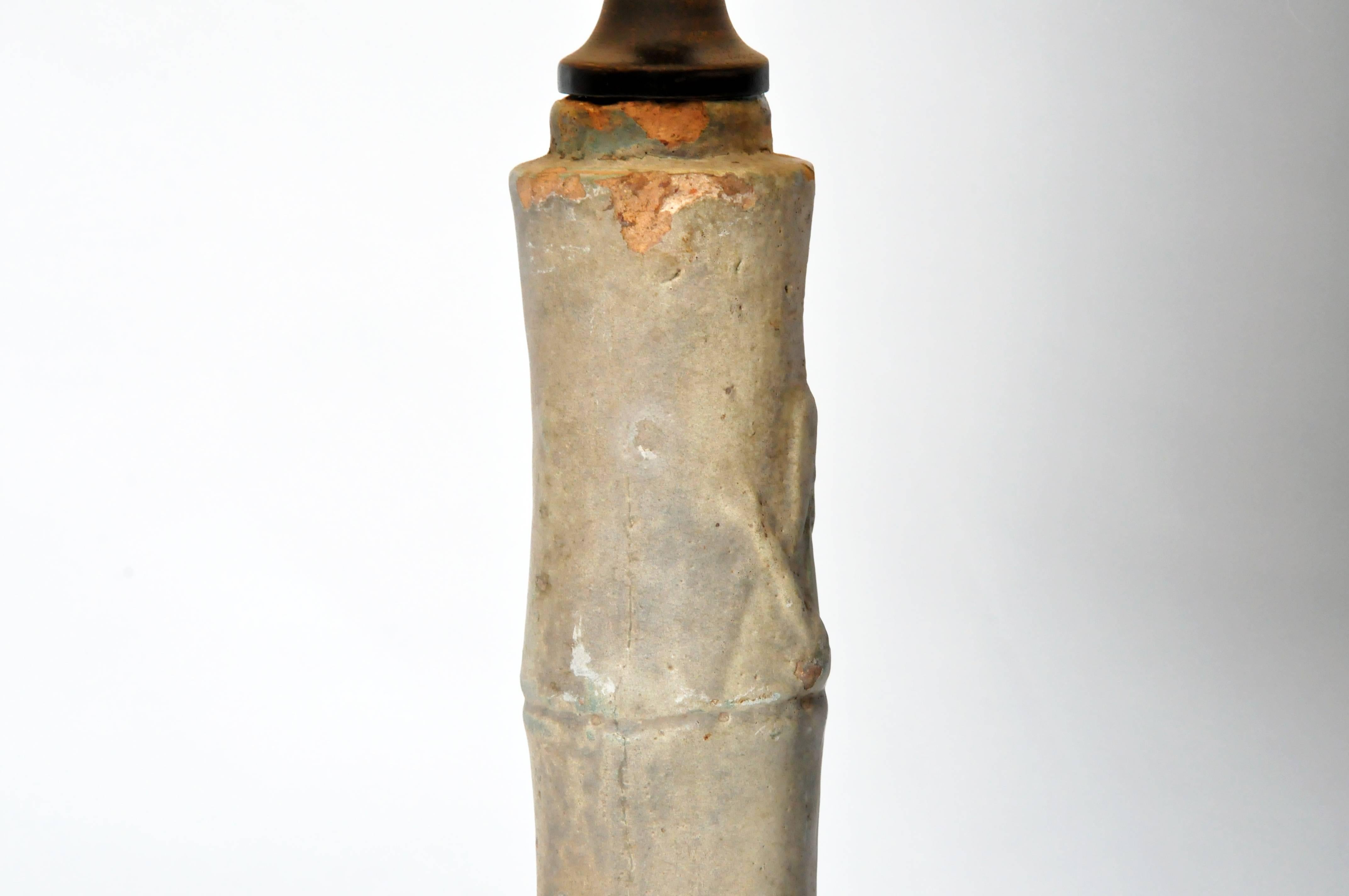 Ceramic Bamboo Trunk Lamp 2