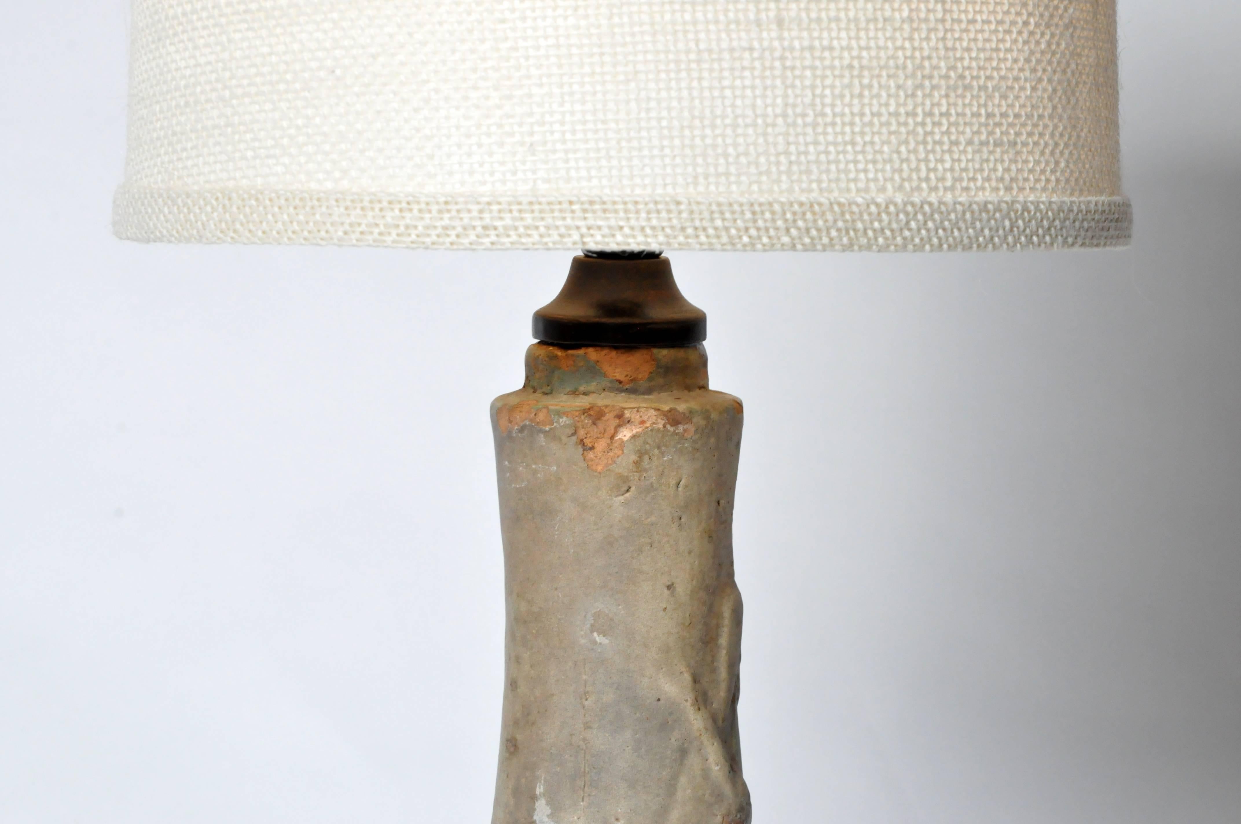 Ceramic Bamboo Trunk Lamp 1