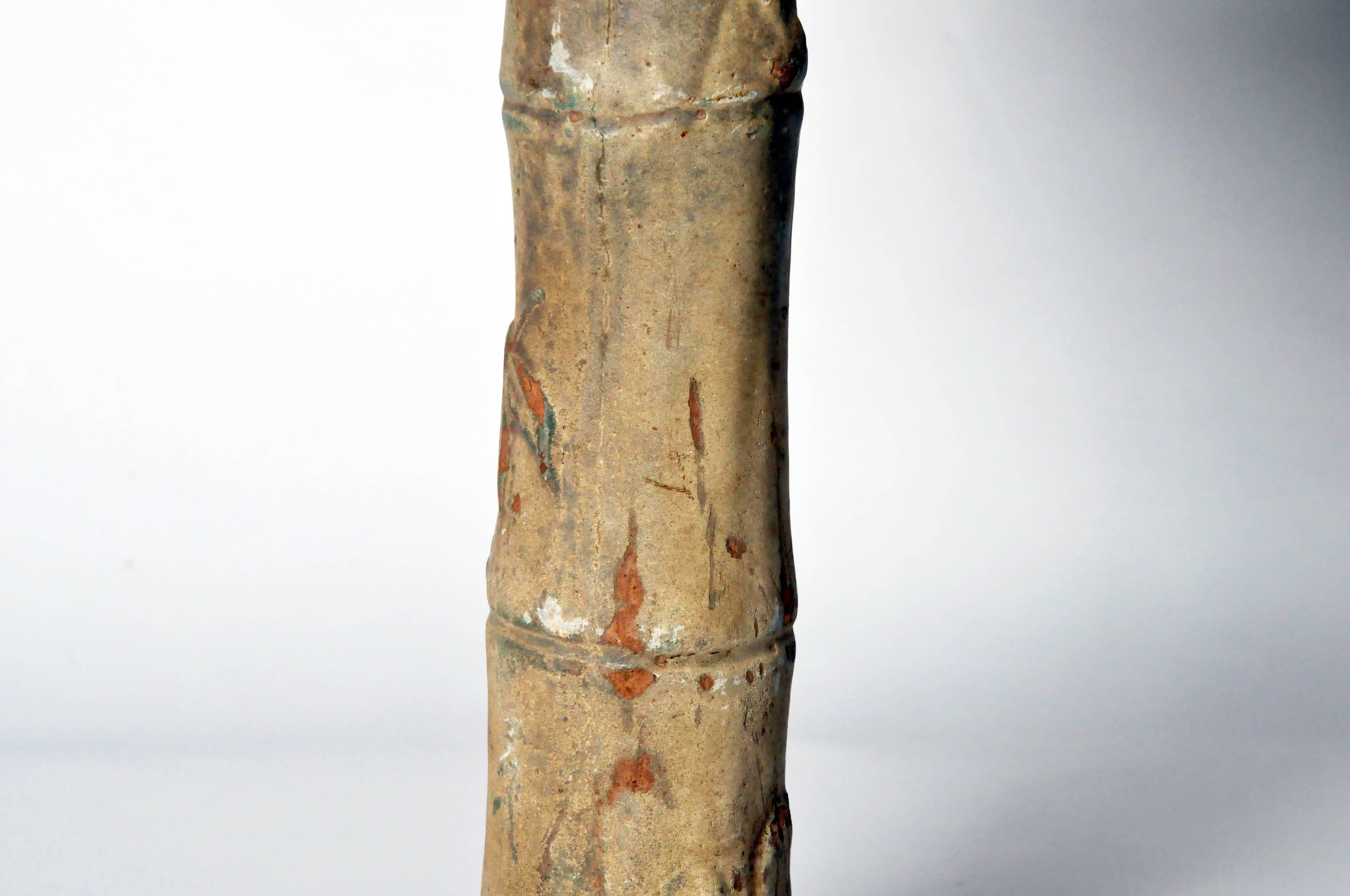 Ceramic Bamboo Trunk Lamp 3
