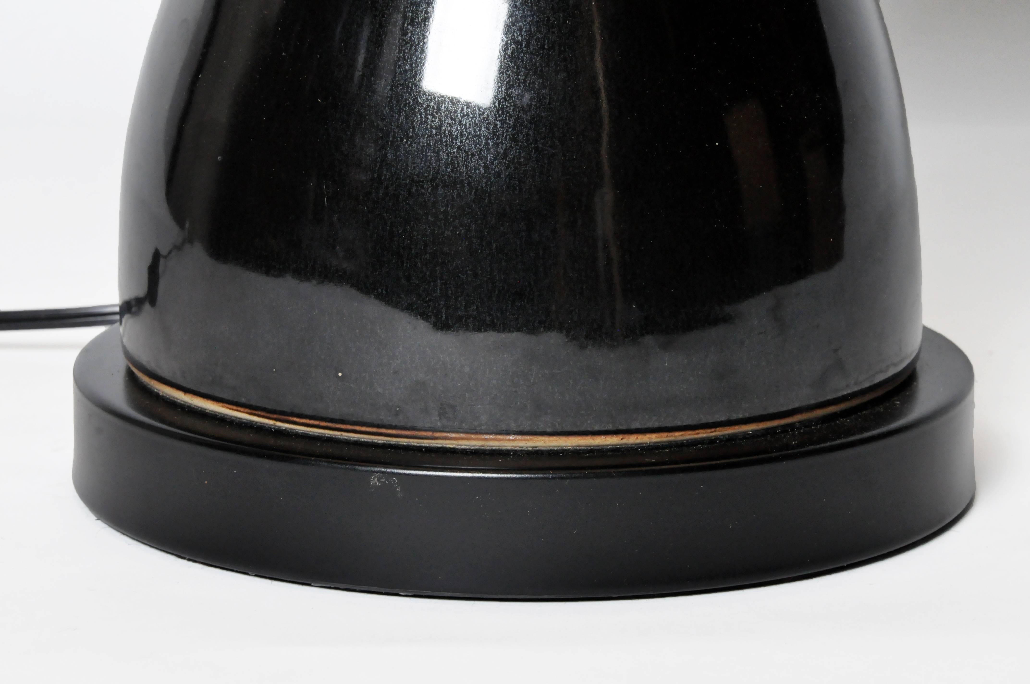 Black Ceramic Vase Lamp 1