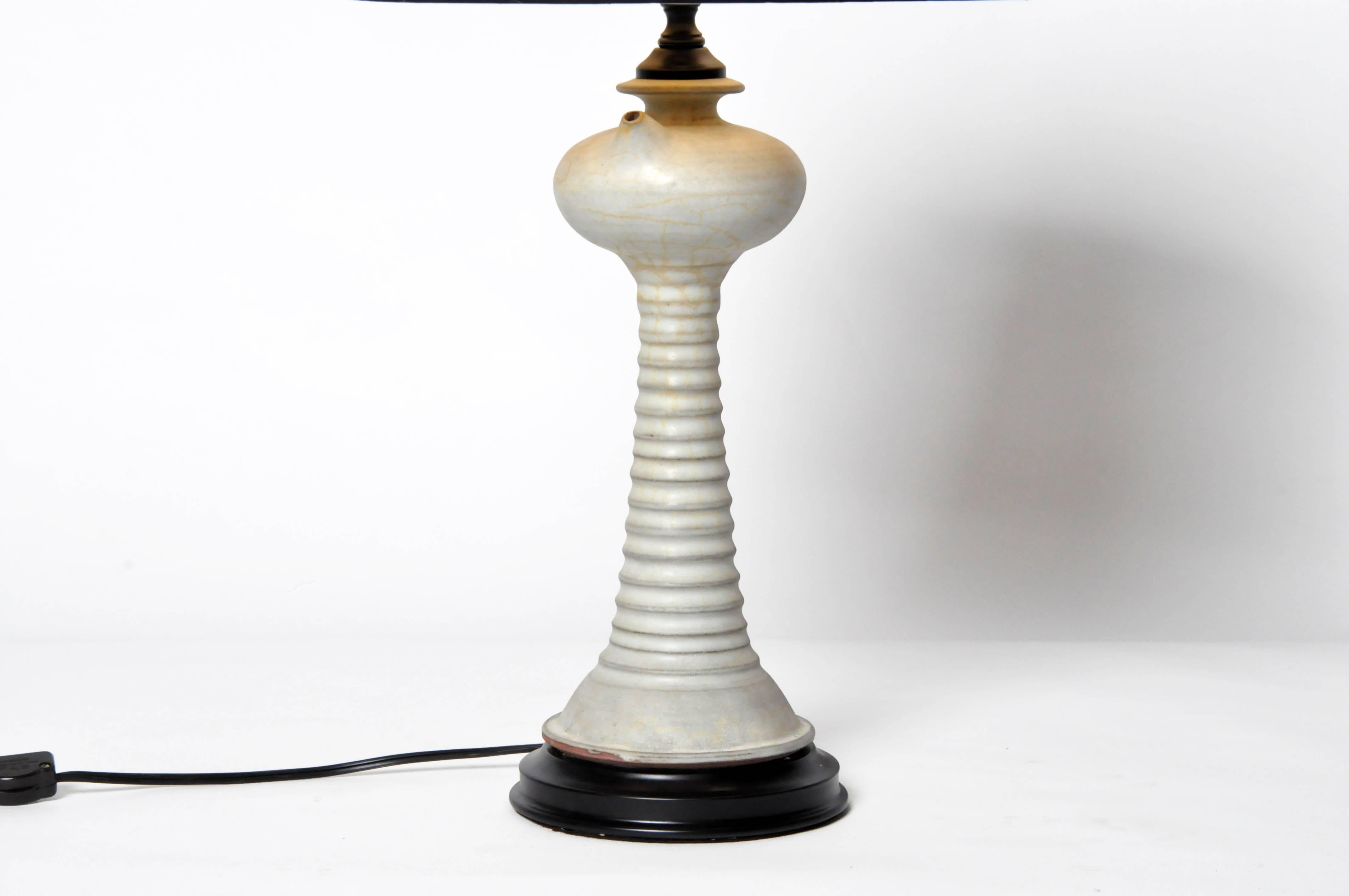 Ceramic Vase Lamp In Good Condition In Chicago, IL