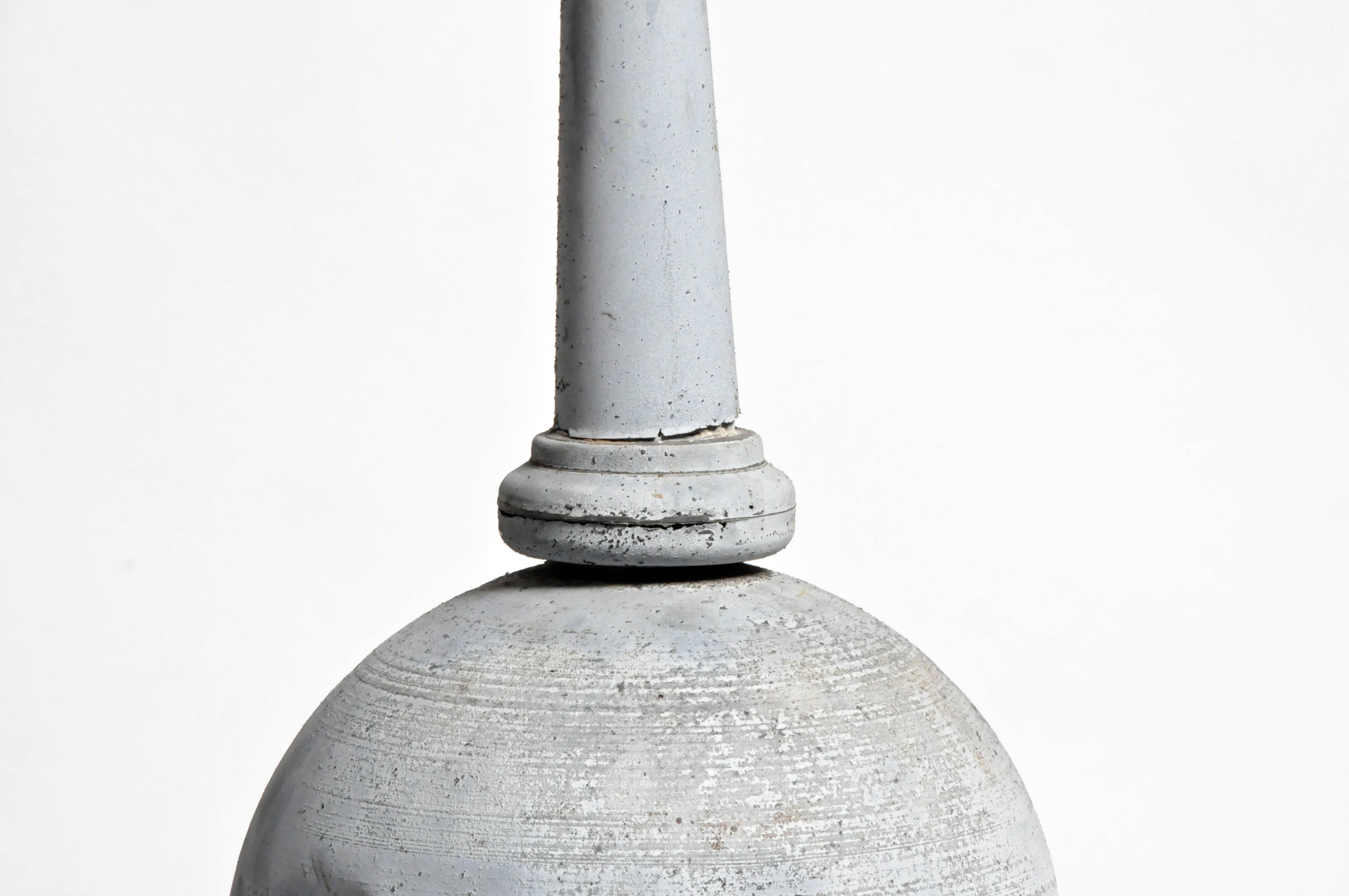 20th Century Pair of French Zinc Finials