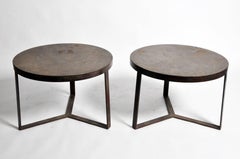 Round Iron Side Tables