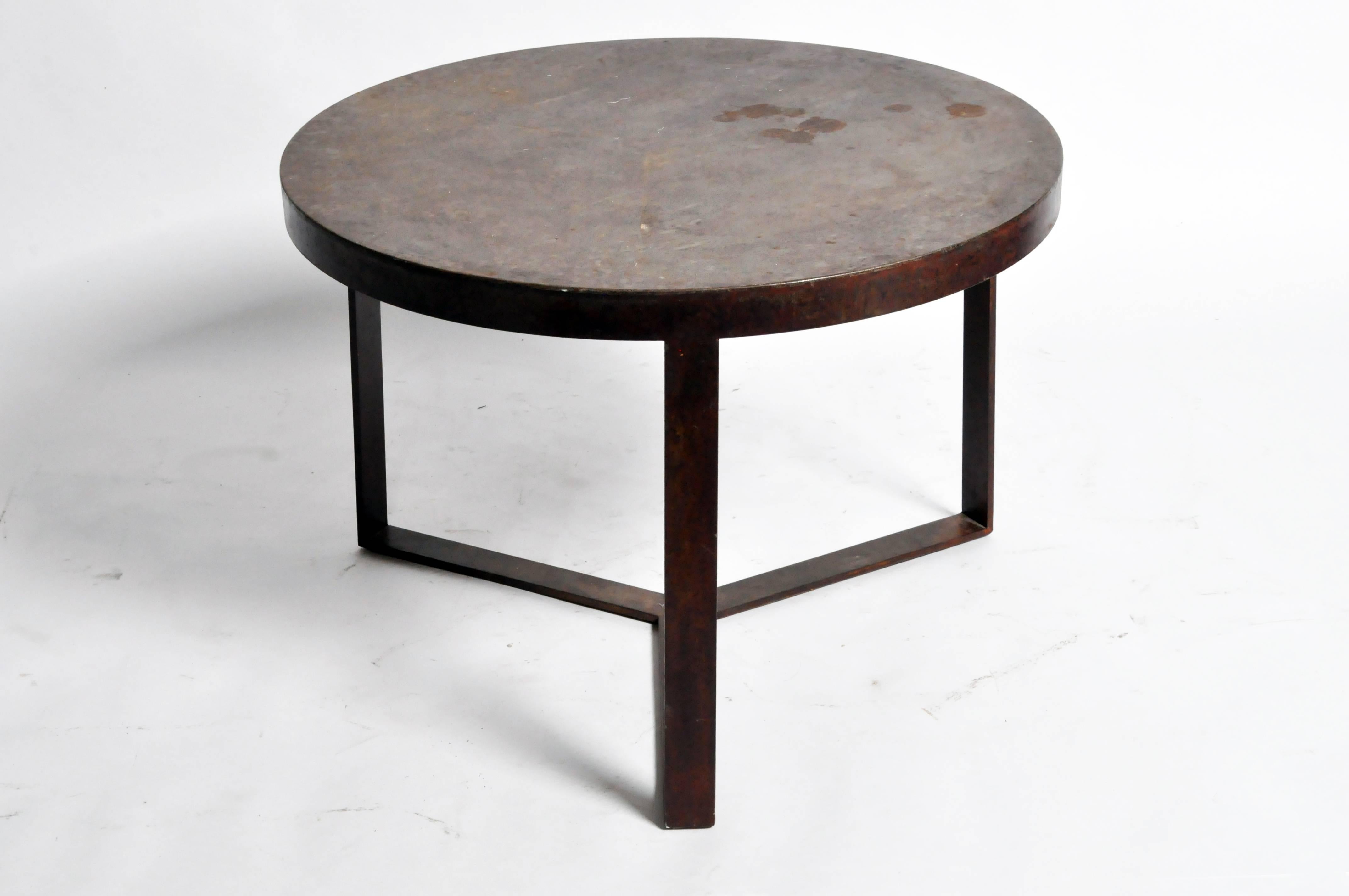 Italian Round Iron Side Tables