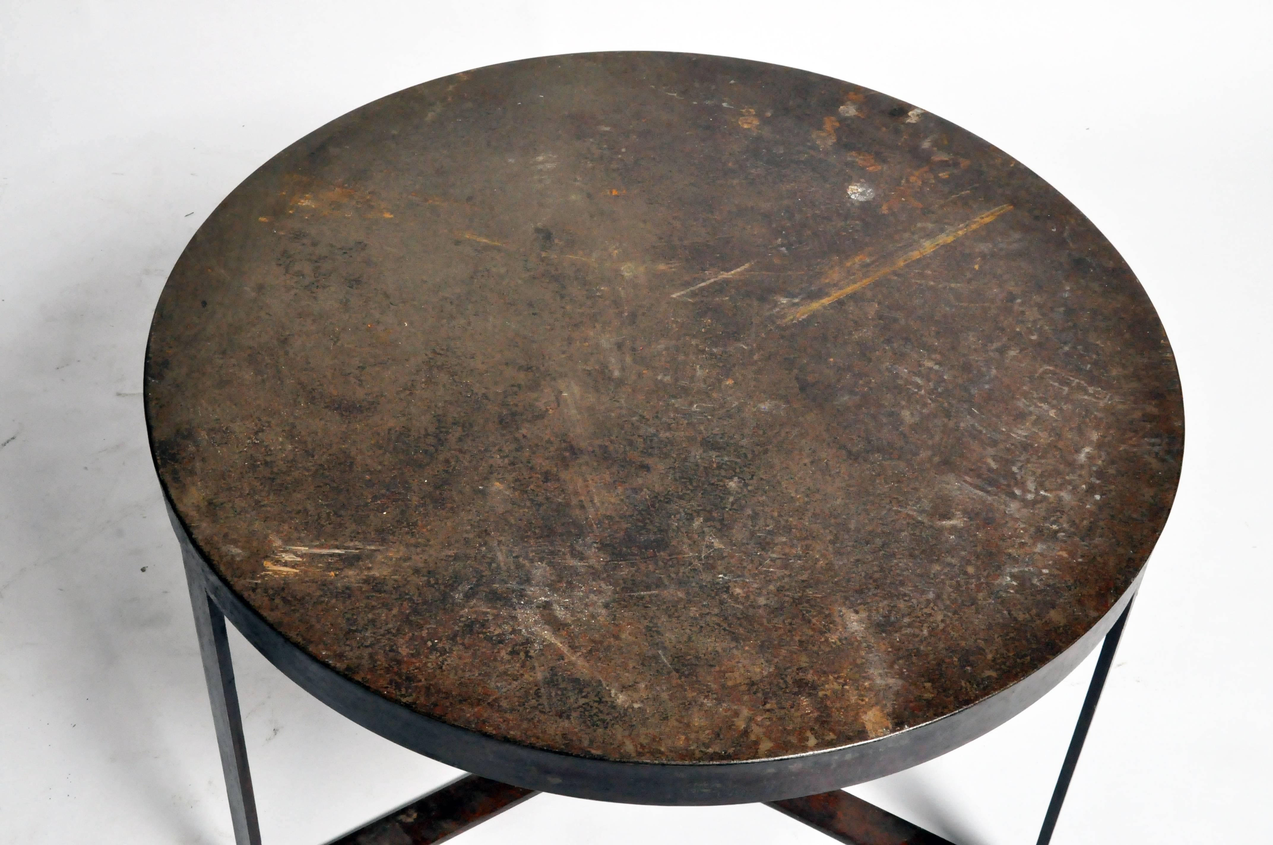Round Iron Side Tables 1