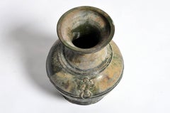 Han Dynasty Green Glazed "Hu" Vessel