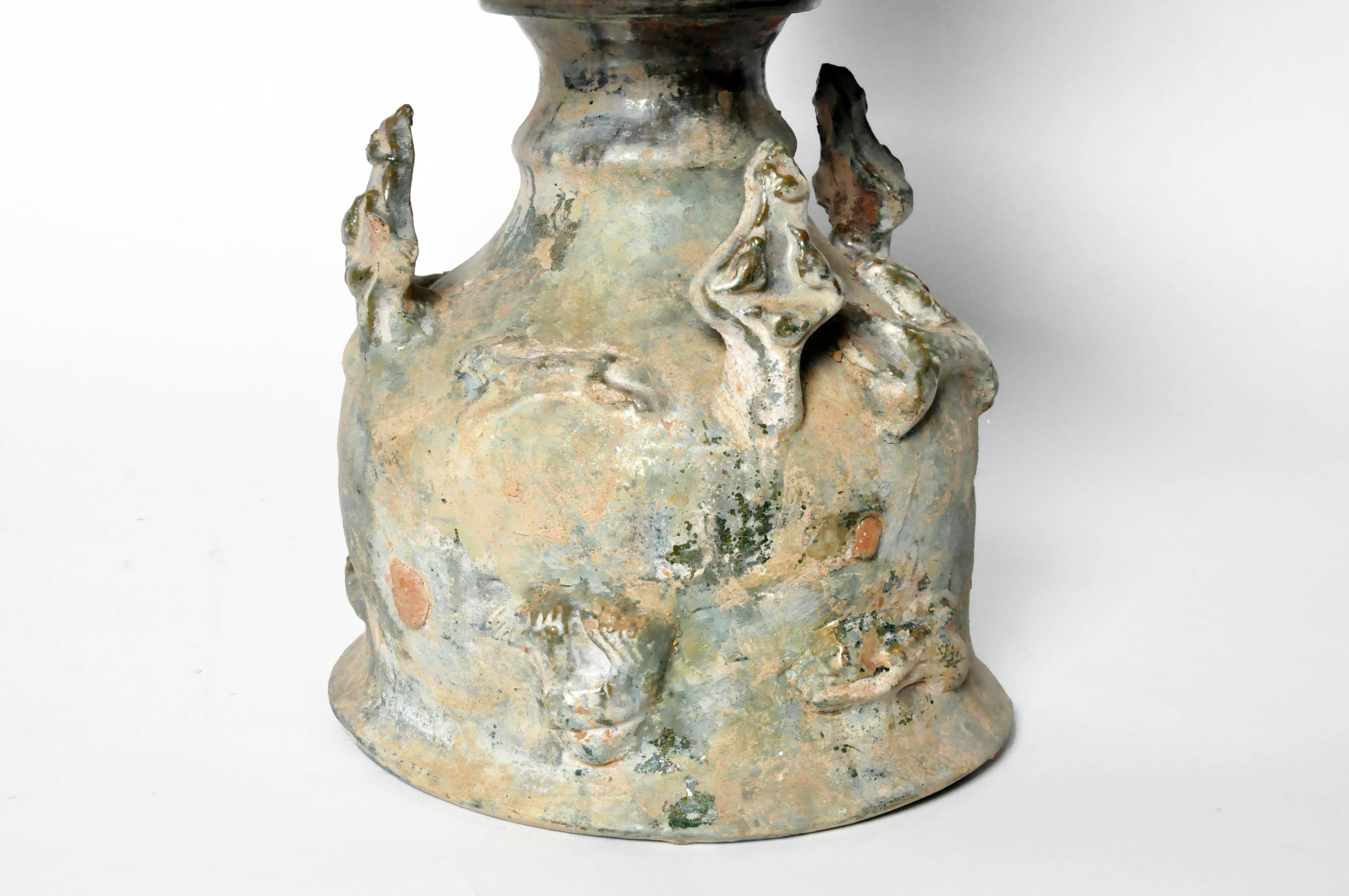 Han Dynasty Pottery Replica of an Oil Lamp 3