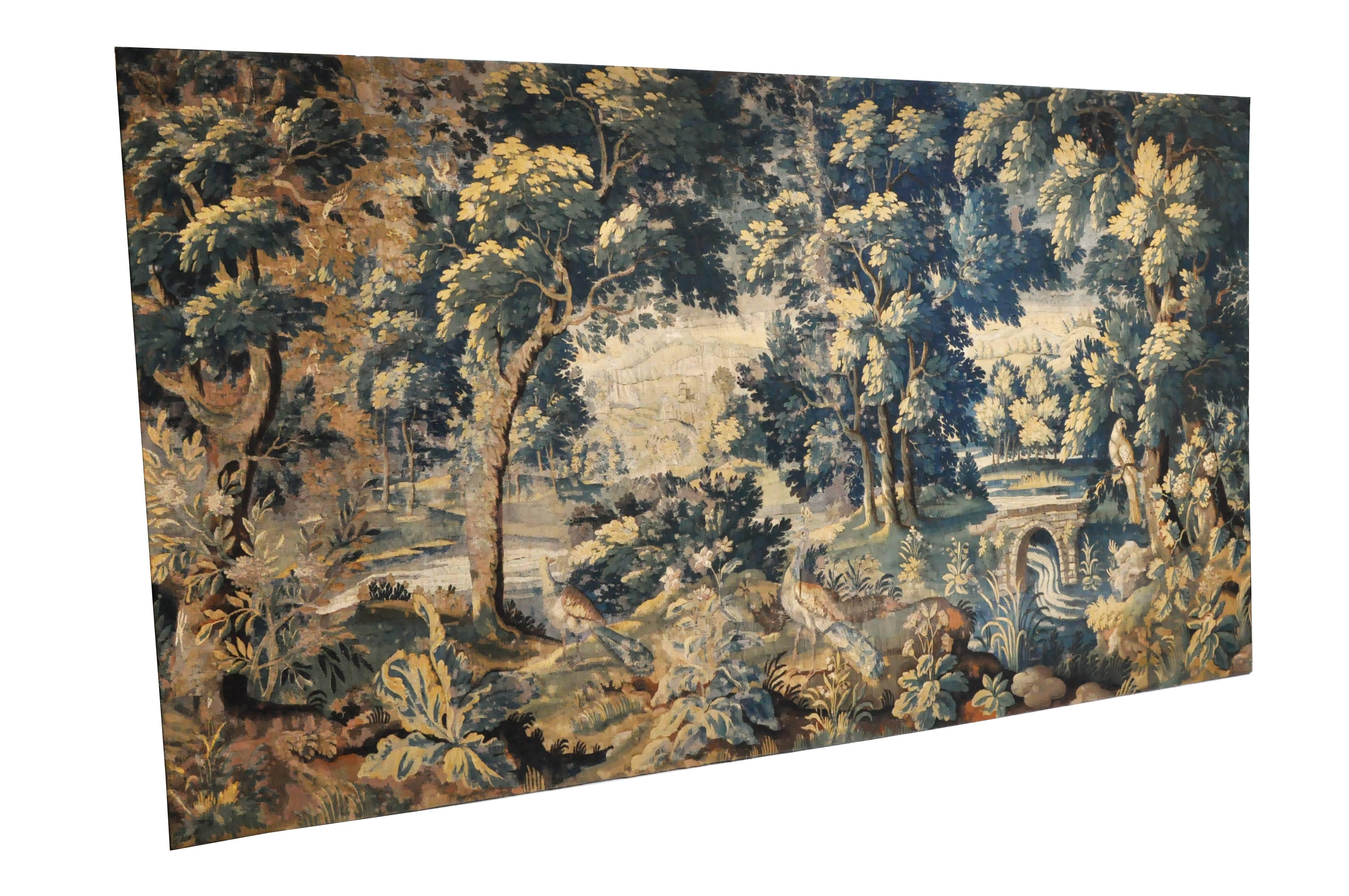 18th Century Flemish Verdure Tapestry 3