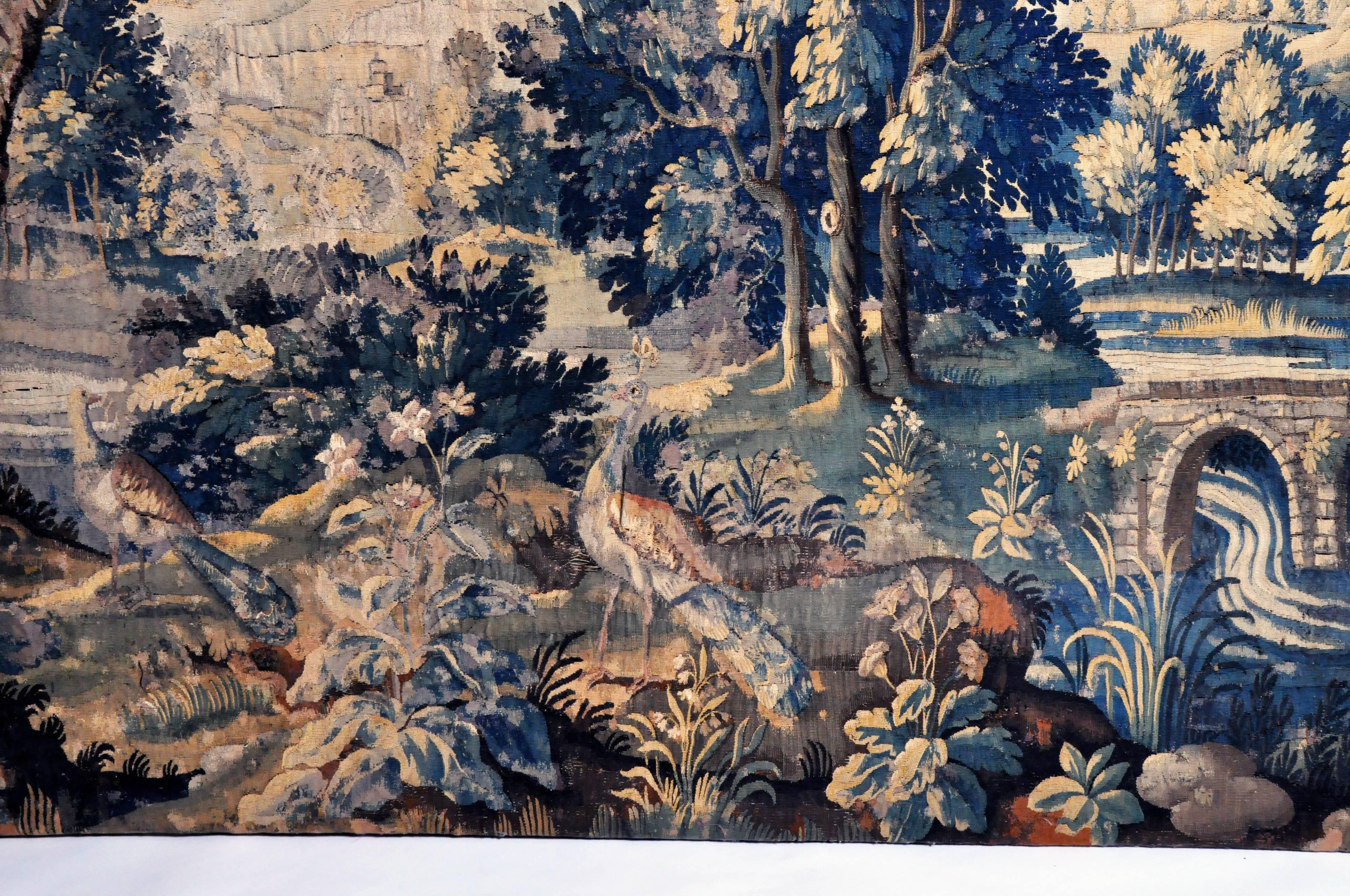 18th Century Flemish Verdure Tapestry 2