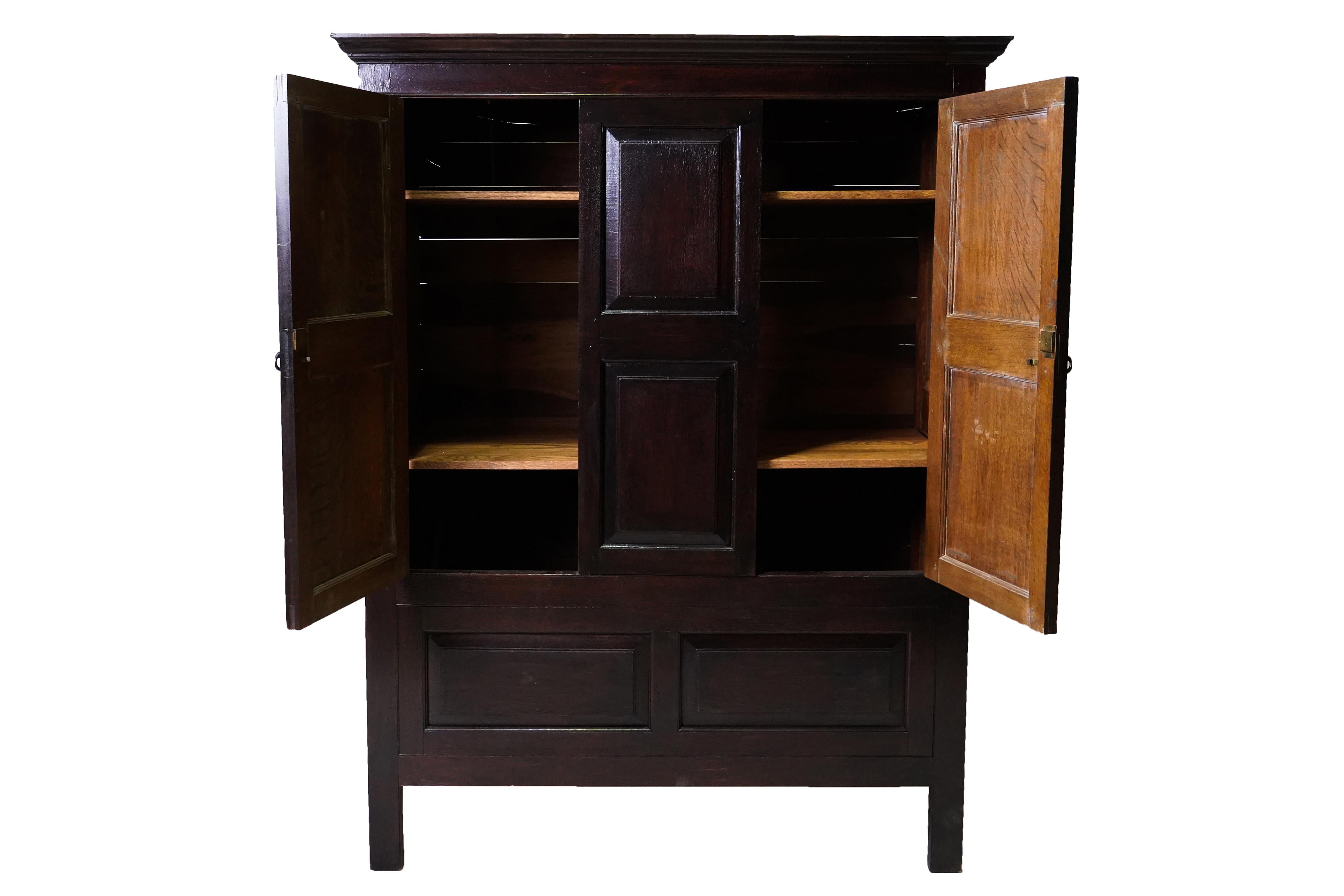 english oak cabinet