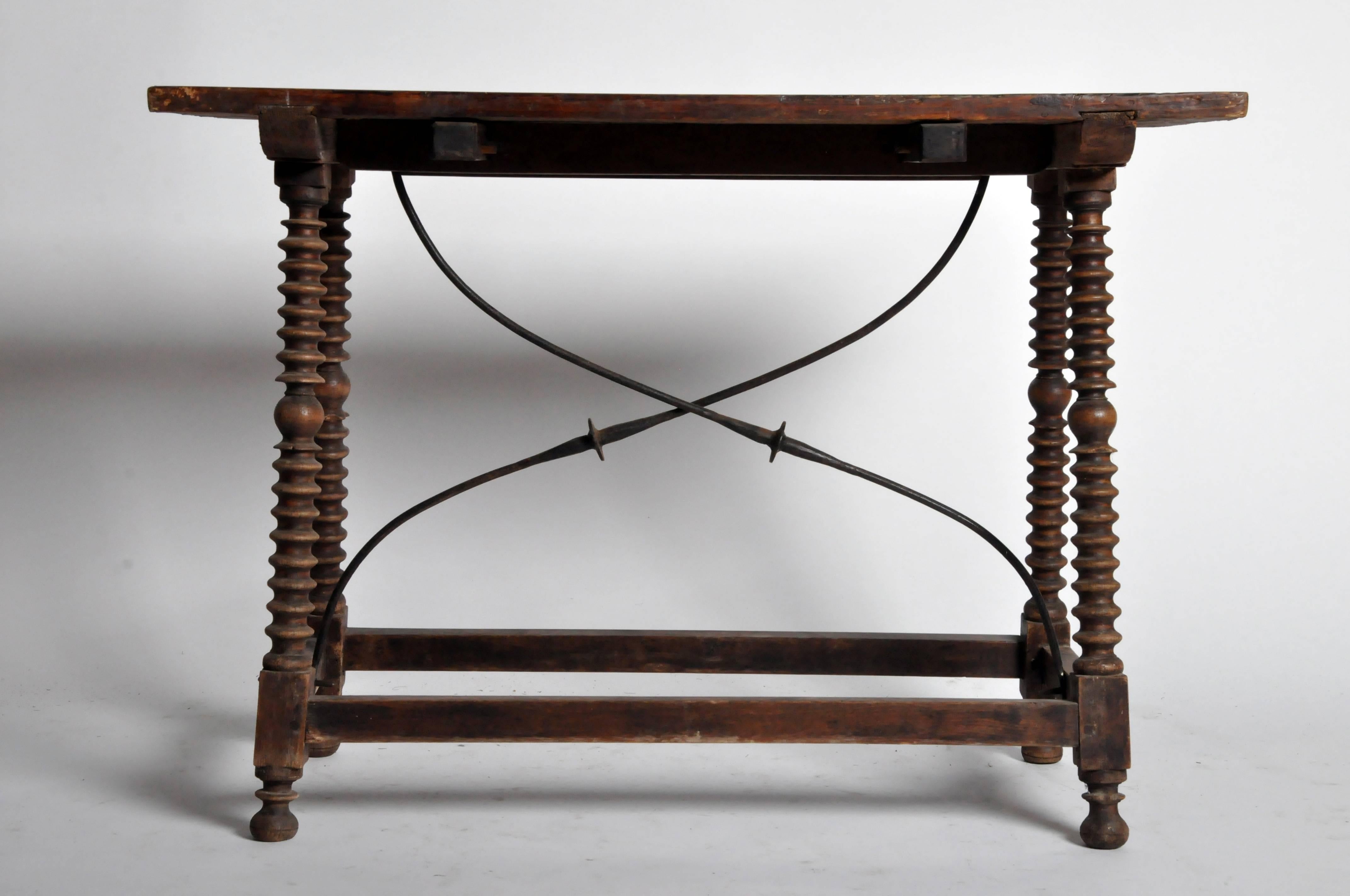 Baroque Spanish Trestle Leg Table